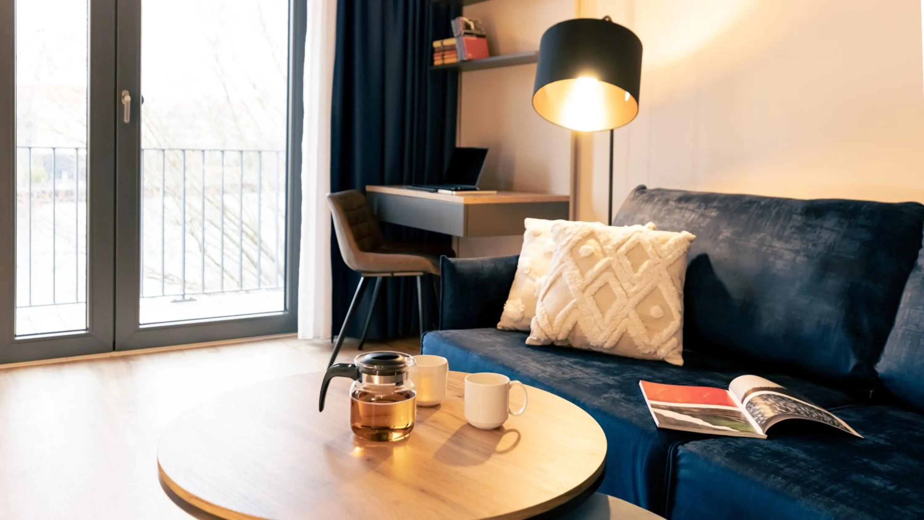 Living room in SpreeBlau Apartments