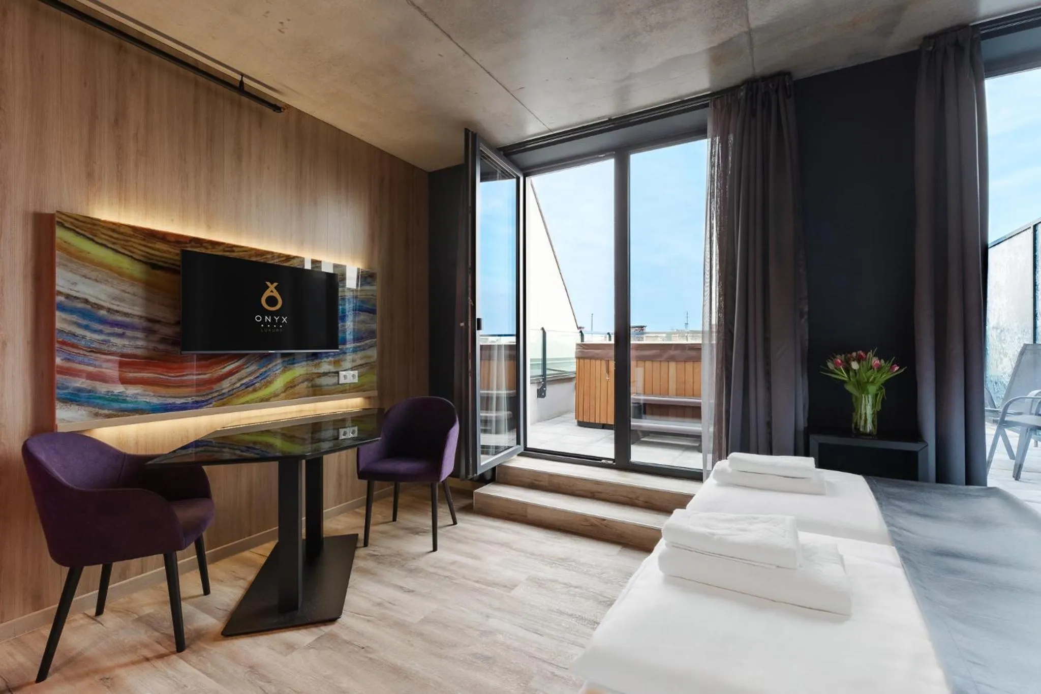 Bed in Onyx Luxury Budapest