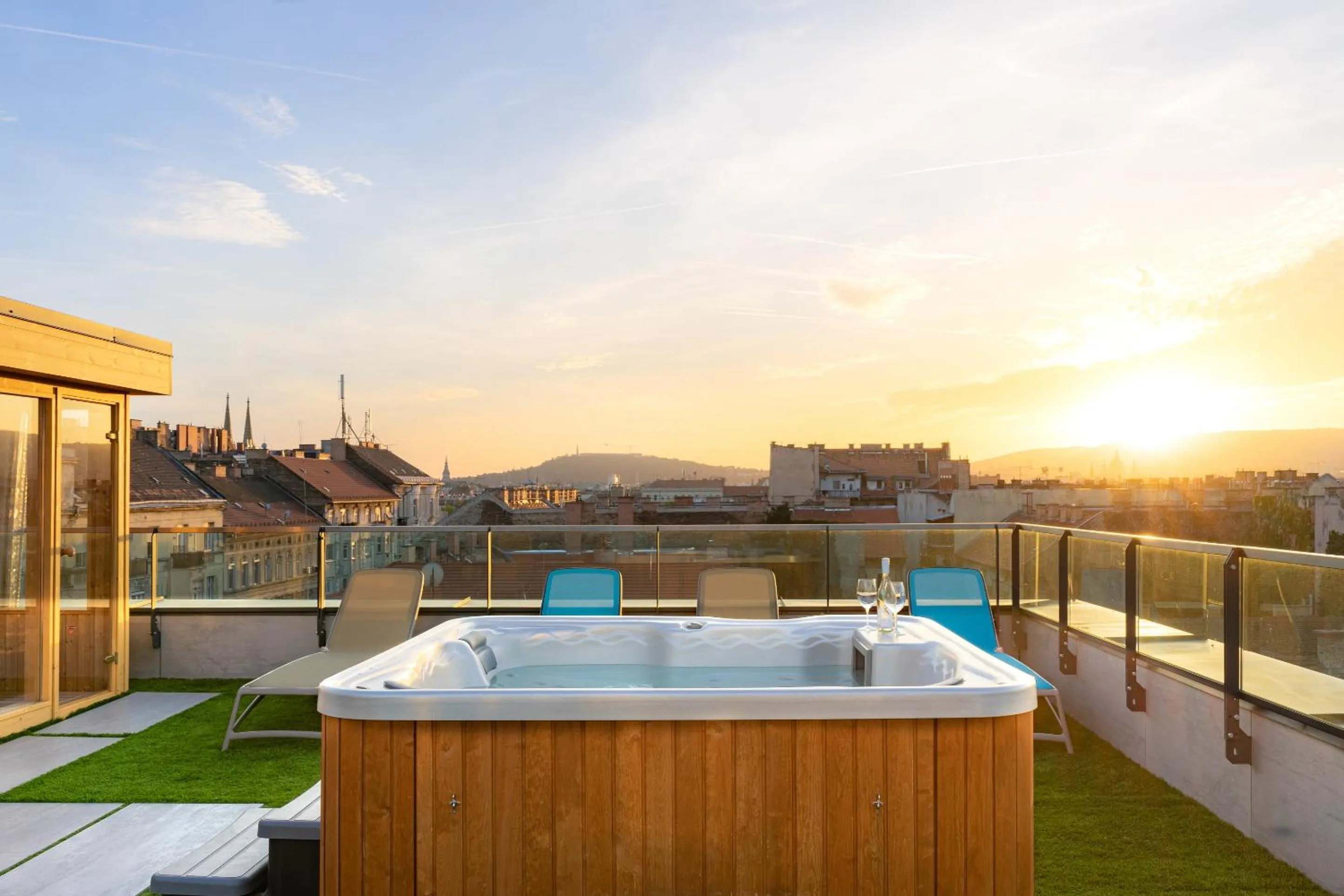 Patio in Onyx Luxury Budapest