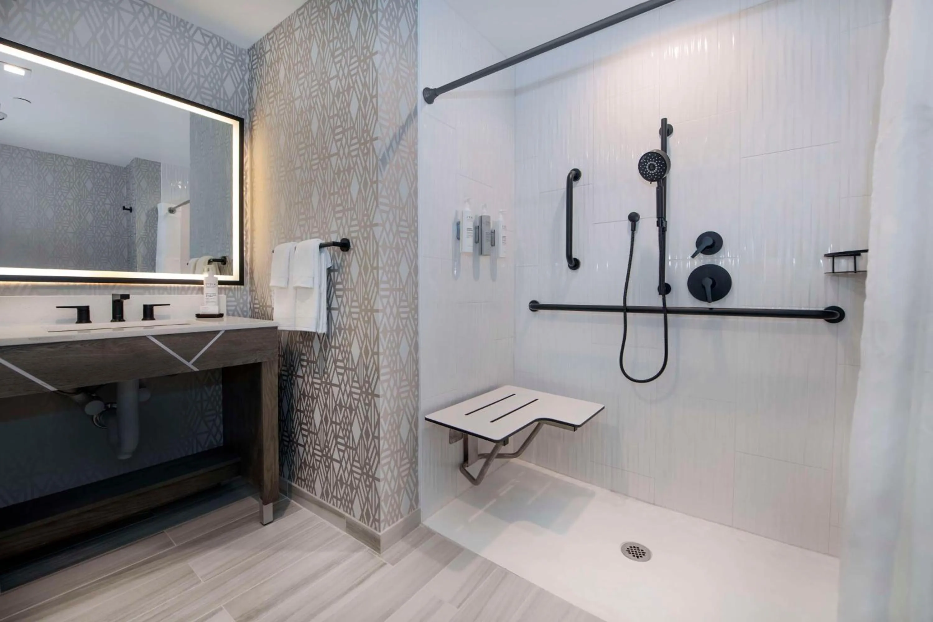 Shower in Embassy Suites By Hilton Asheville Downtown