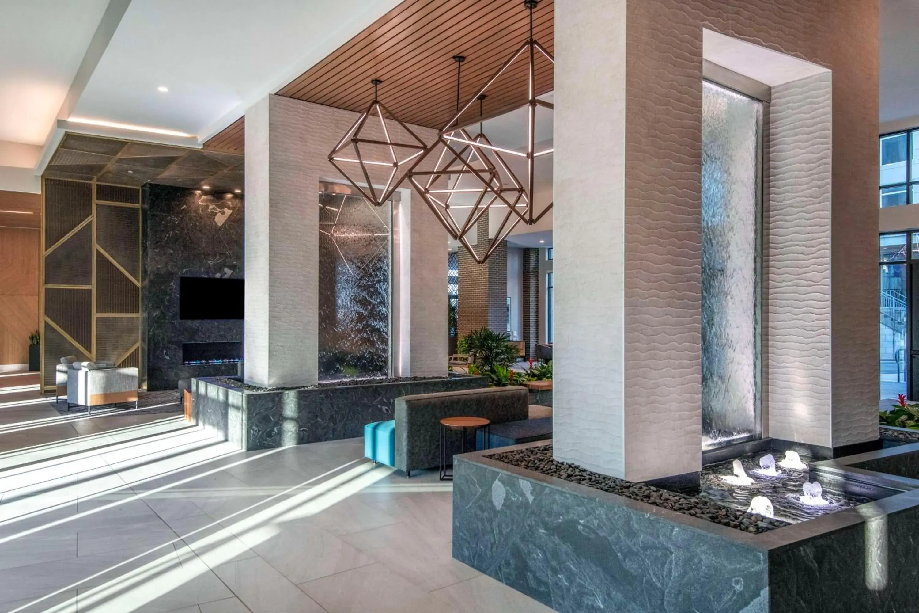 Lobby or reception in Embassy Suites By Hilton Asheville Downtown Lobby or reception in Embassy Suites By Hilton Asheville Downtown