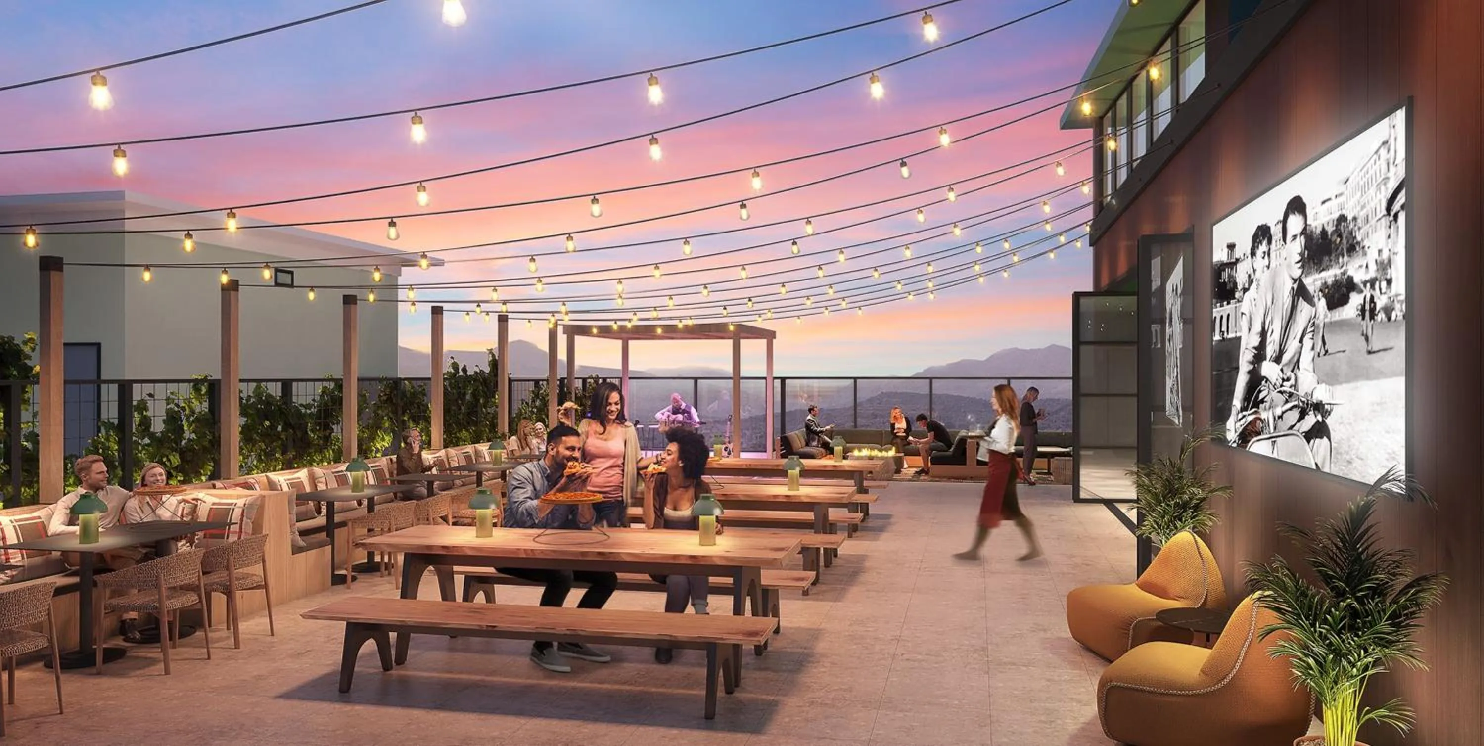 Patio in Embassy Suites By Hilton Asheville Downtown