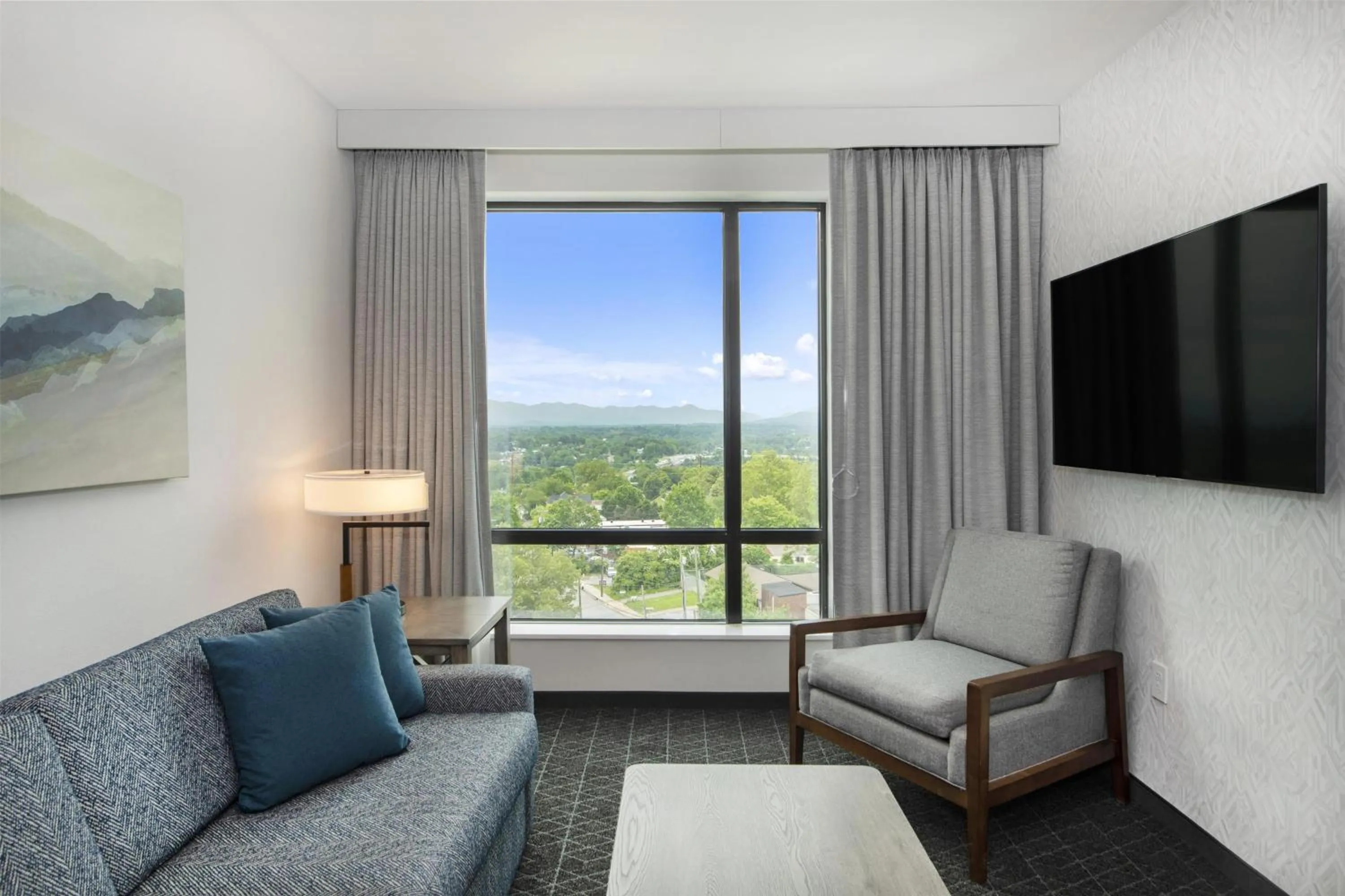 Living room in Embassy Suites By Hilton Asheville Downtown