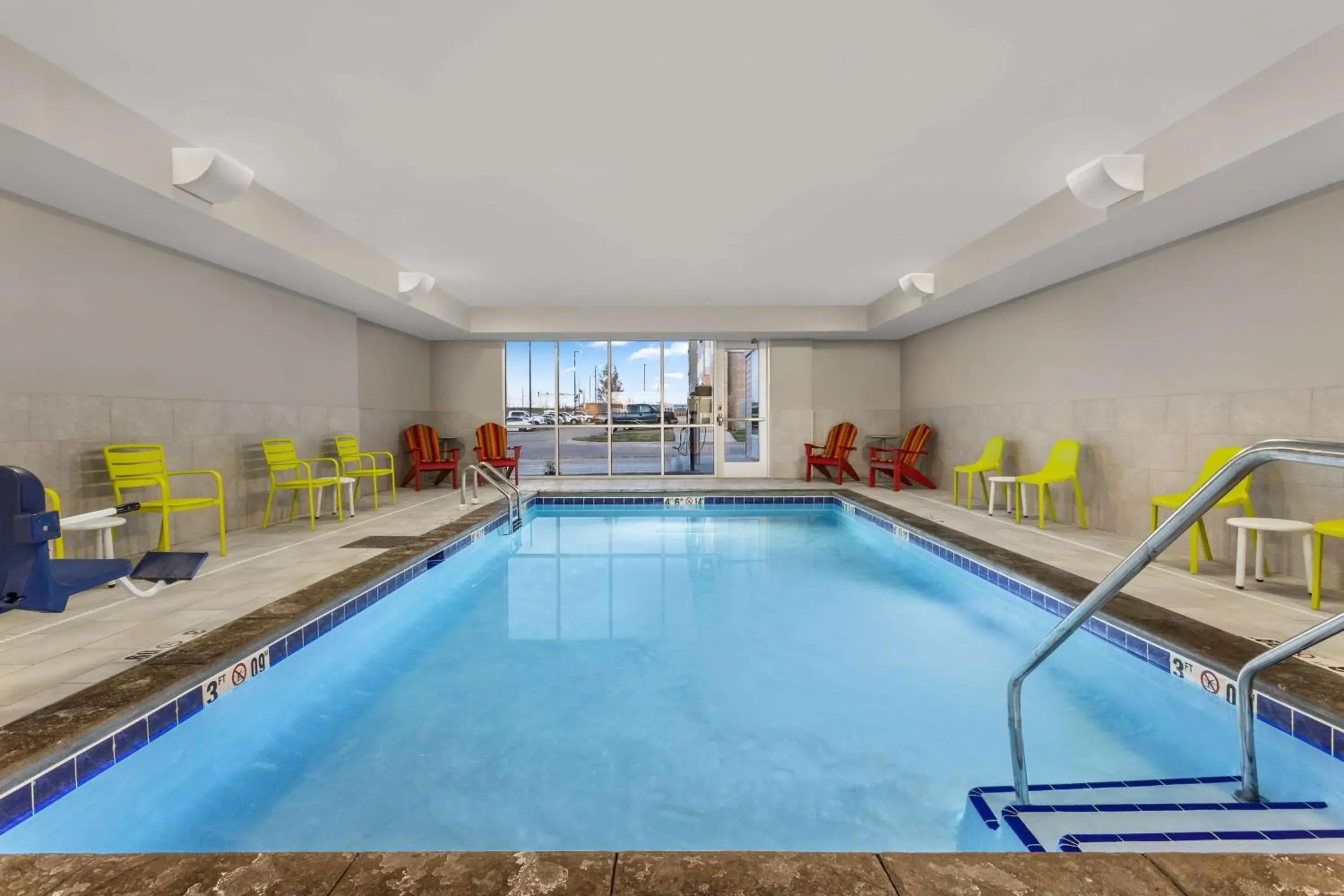 Pool view in Home2 Suites By Hilton Cedar Rapids Westdale Pool view in Home2 Suites By Hilton Cedar Rapids Westdale