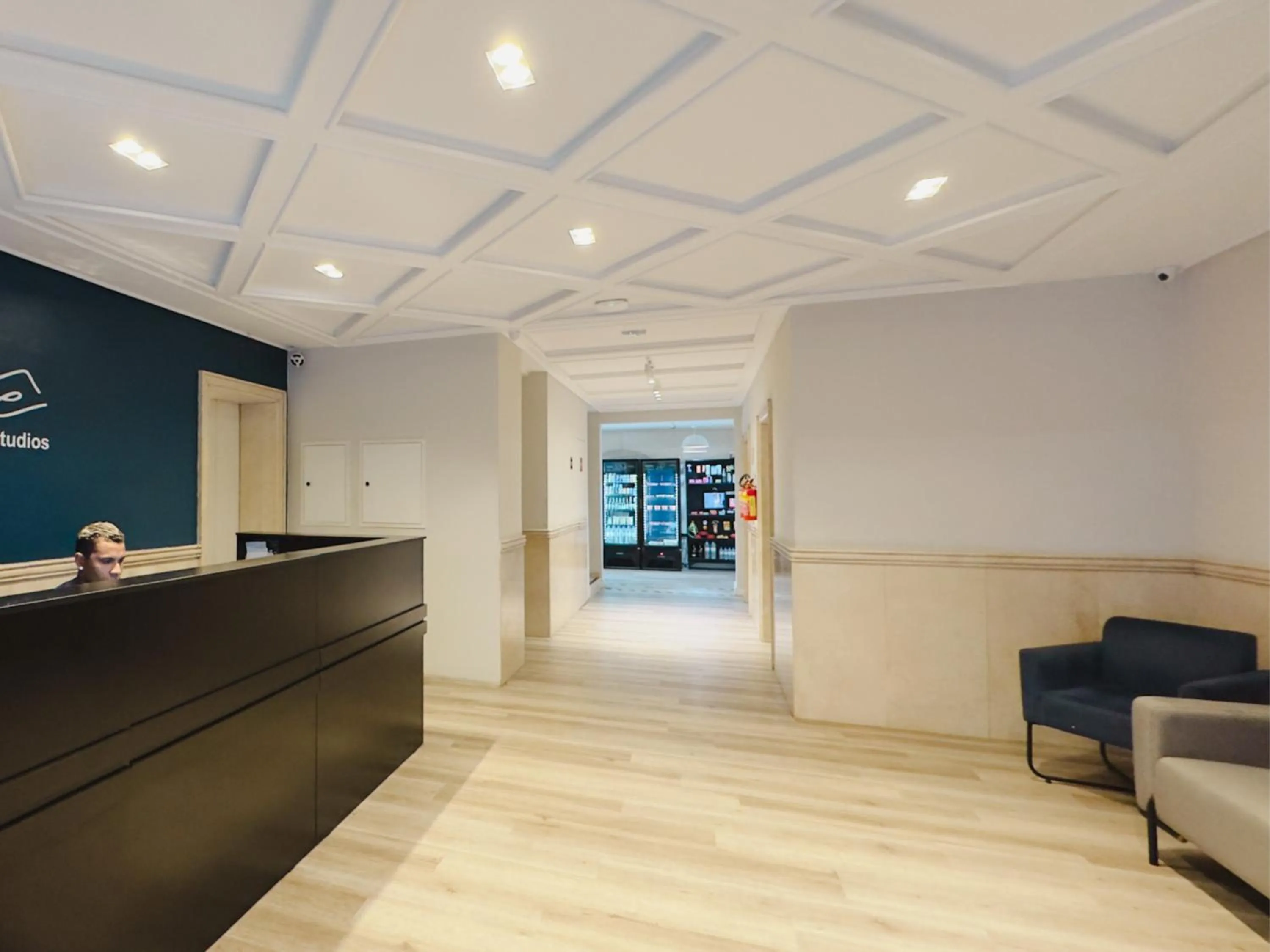 Lobby or reception in Apê Metrô Higienópolis Mackenzie