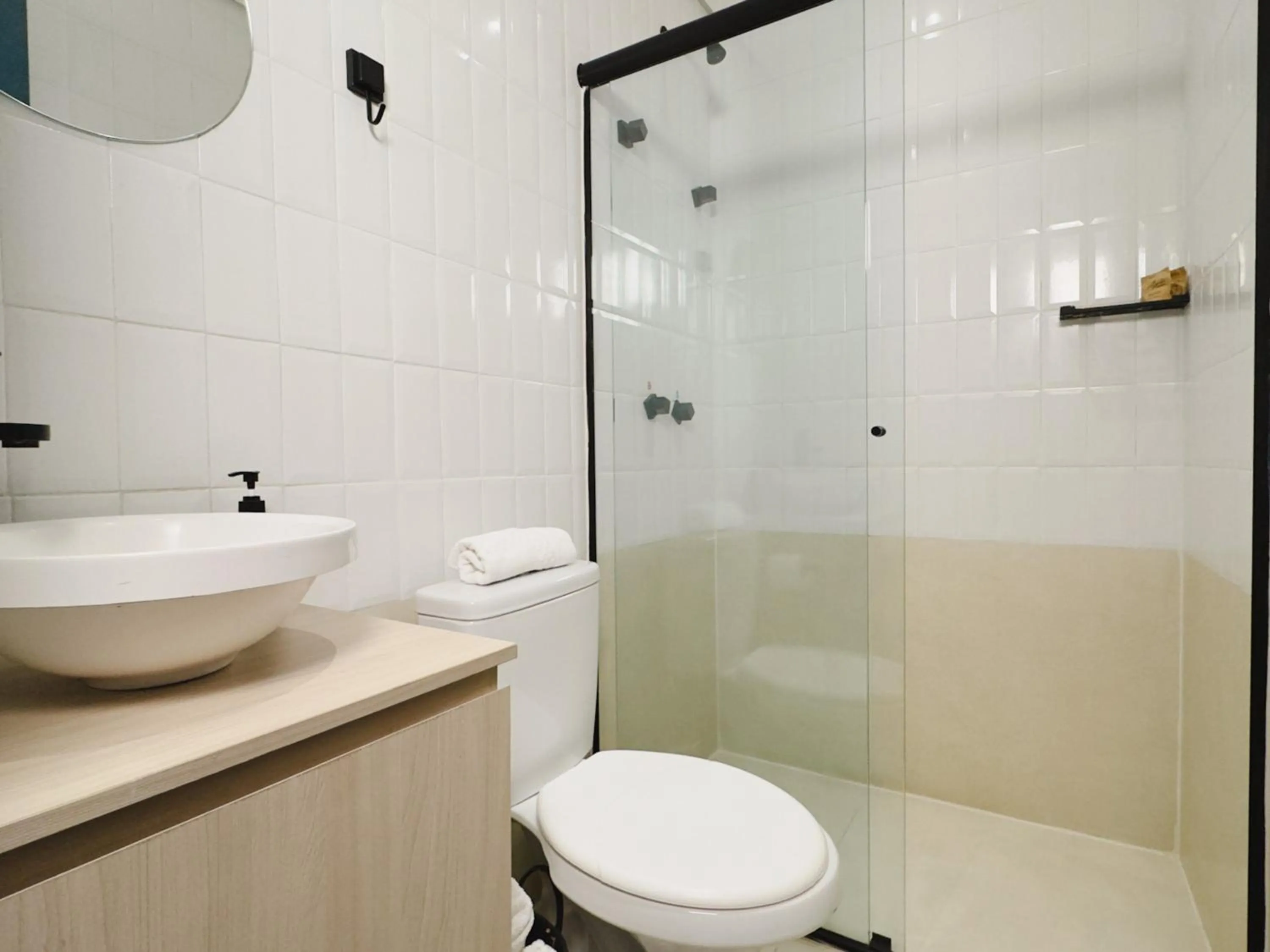 Shower in Apê Metrô Higienópolis Mackenzie