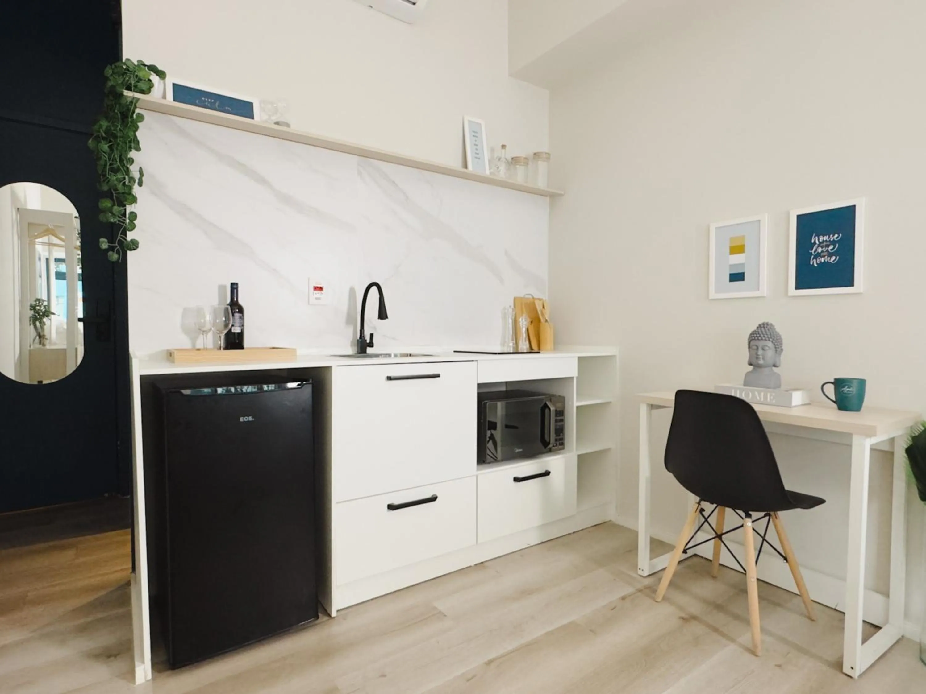 Kitchen or kitchenette in Apê Metrô Higienópolis Mackenzie