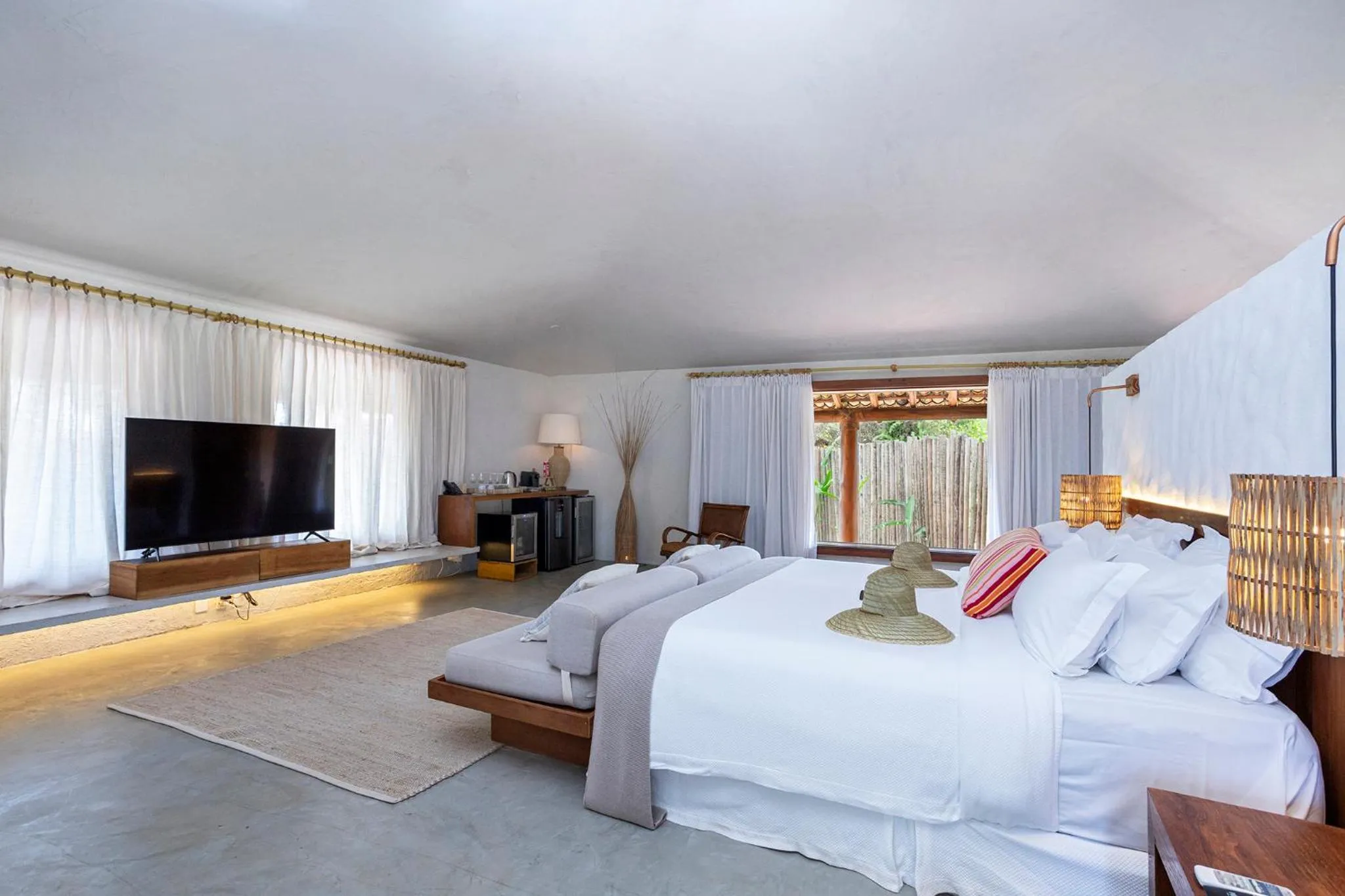 TV and multimedia, Bed in Reserva Jacumã Boutique Hotel