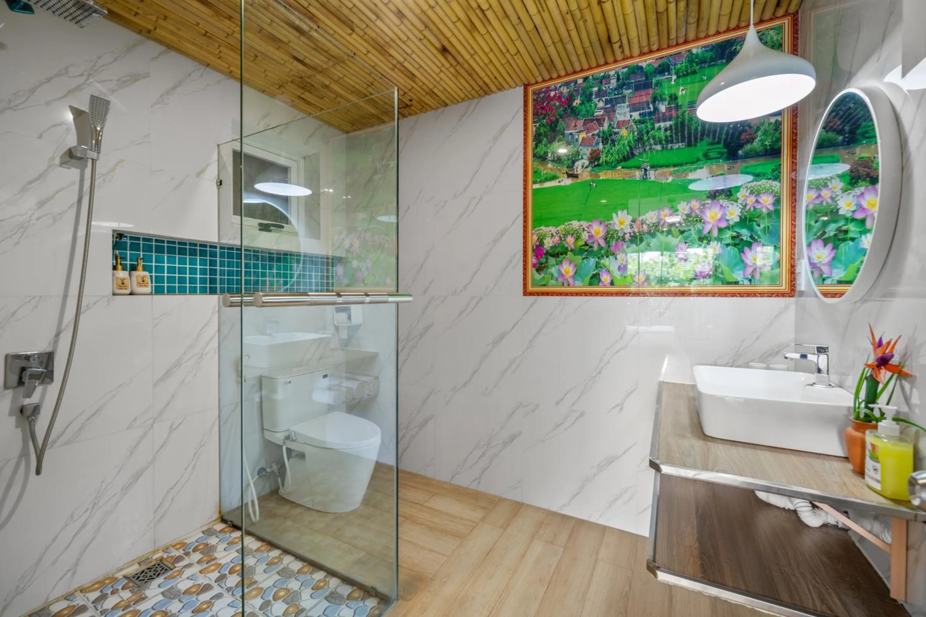 Shower in Hoi An Golden Bamboo An Bang Beach Villa & Spa