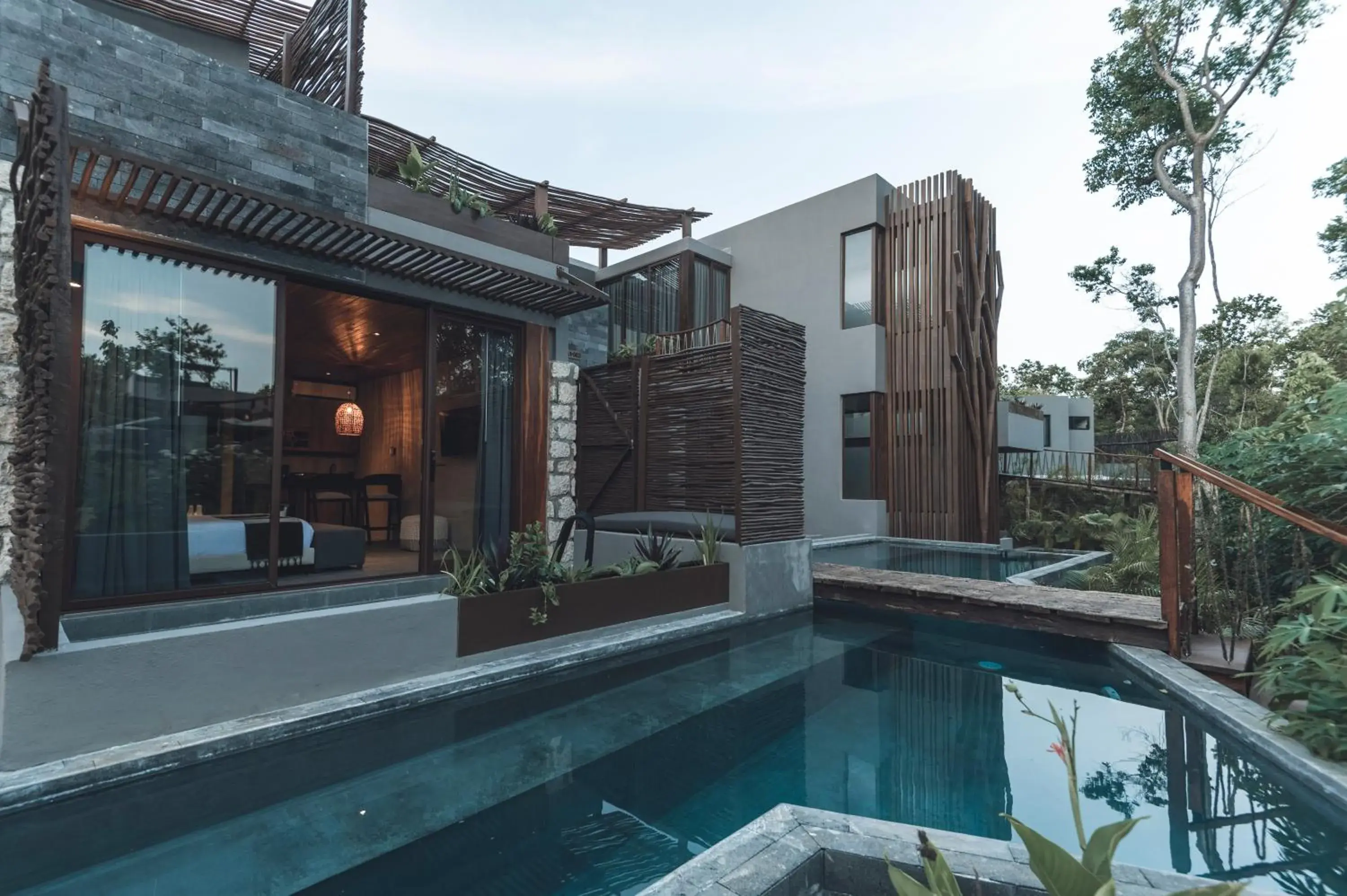 Pool view in Siwa Tulum Unique Hotel & Spa Pool view in Siwa Tulum Unique Hotel & Spa