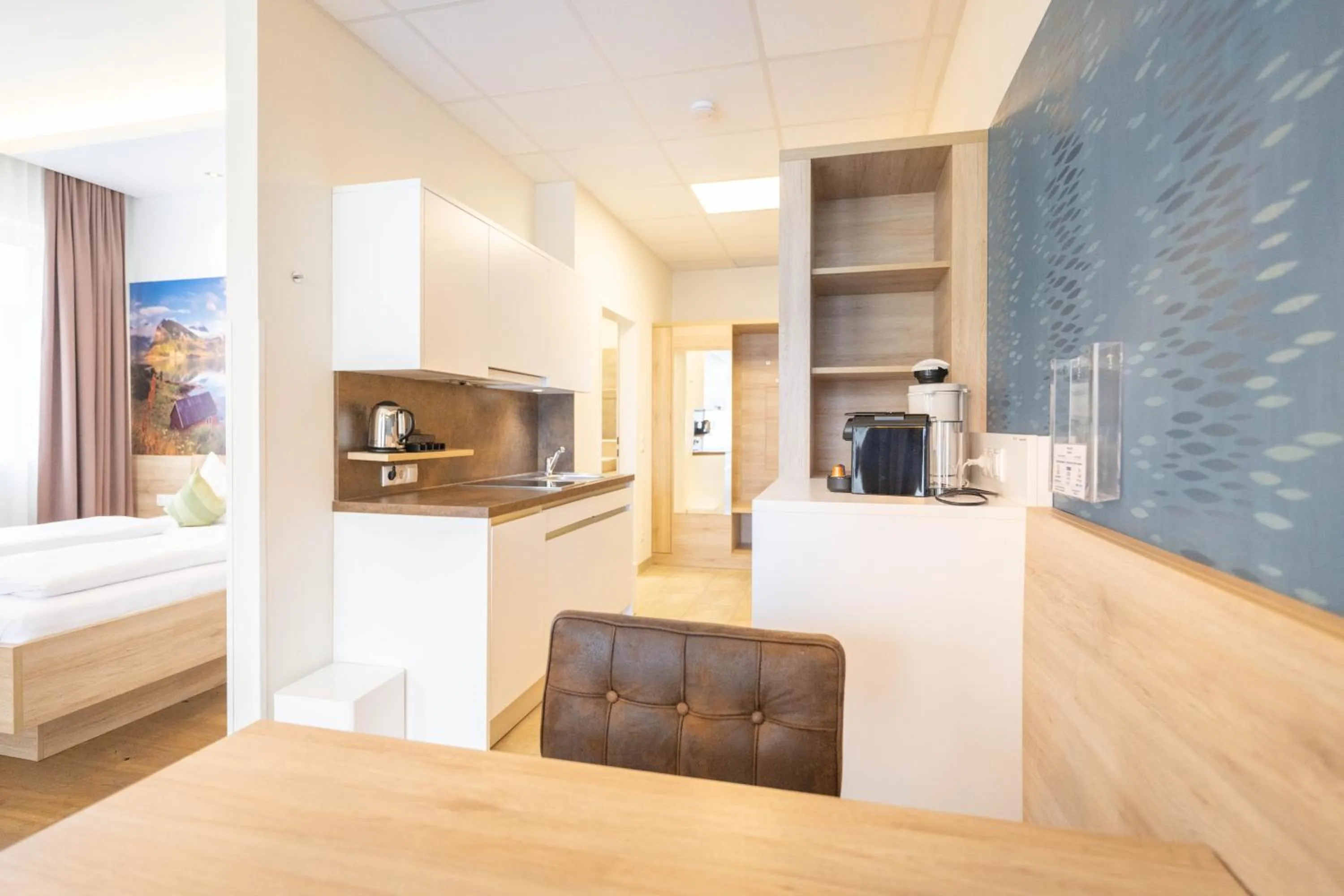 Coffee/tea facilities, Bed in PM-PremiumAPART Strassgang