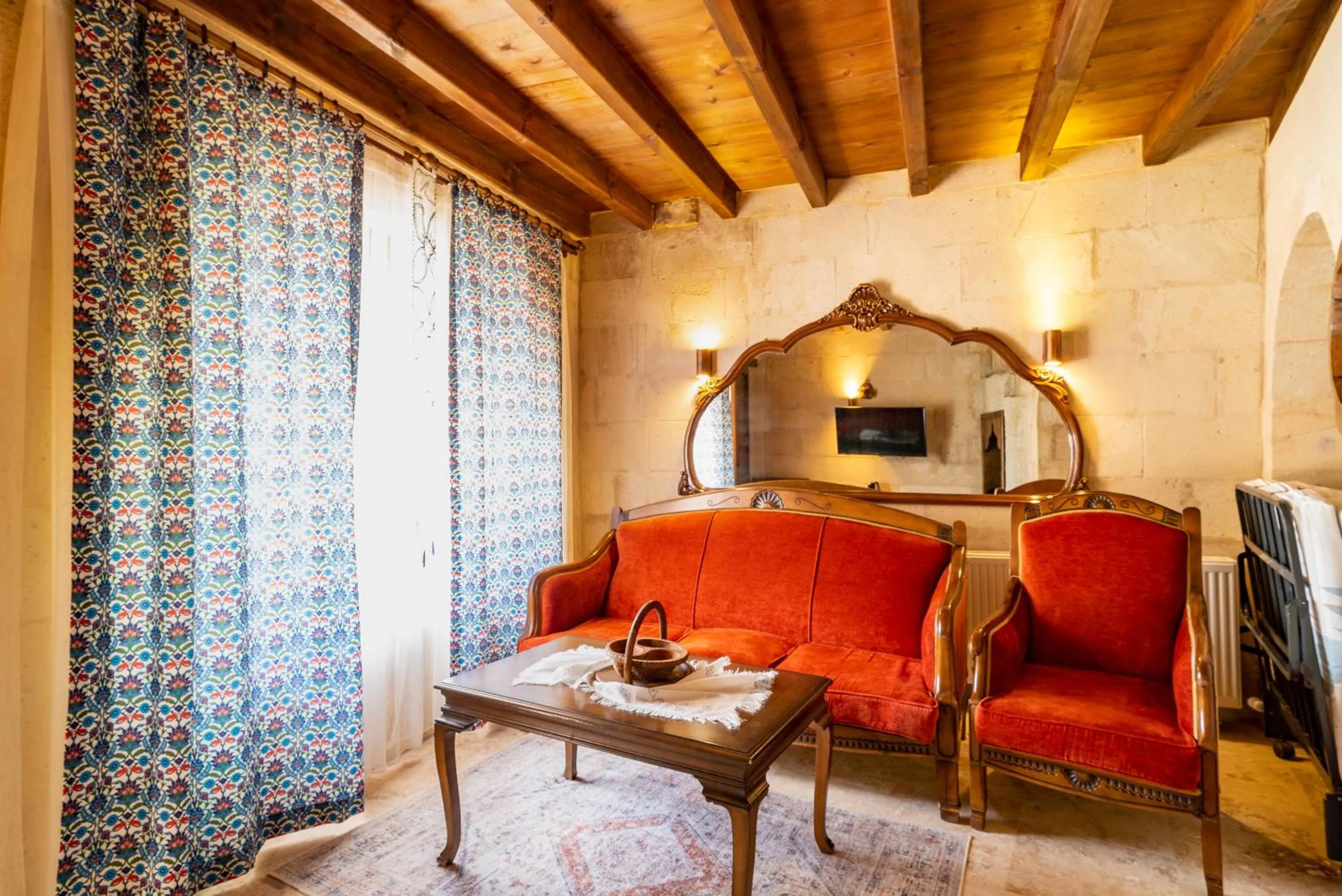 Living room in Cappadocia inans Cave & Swimming Pool Hot