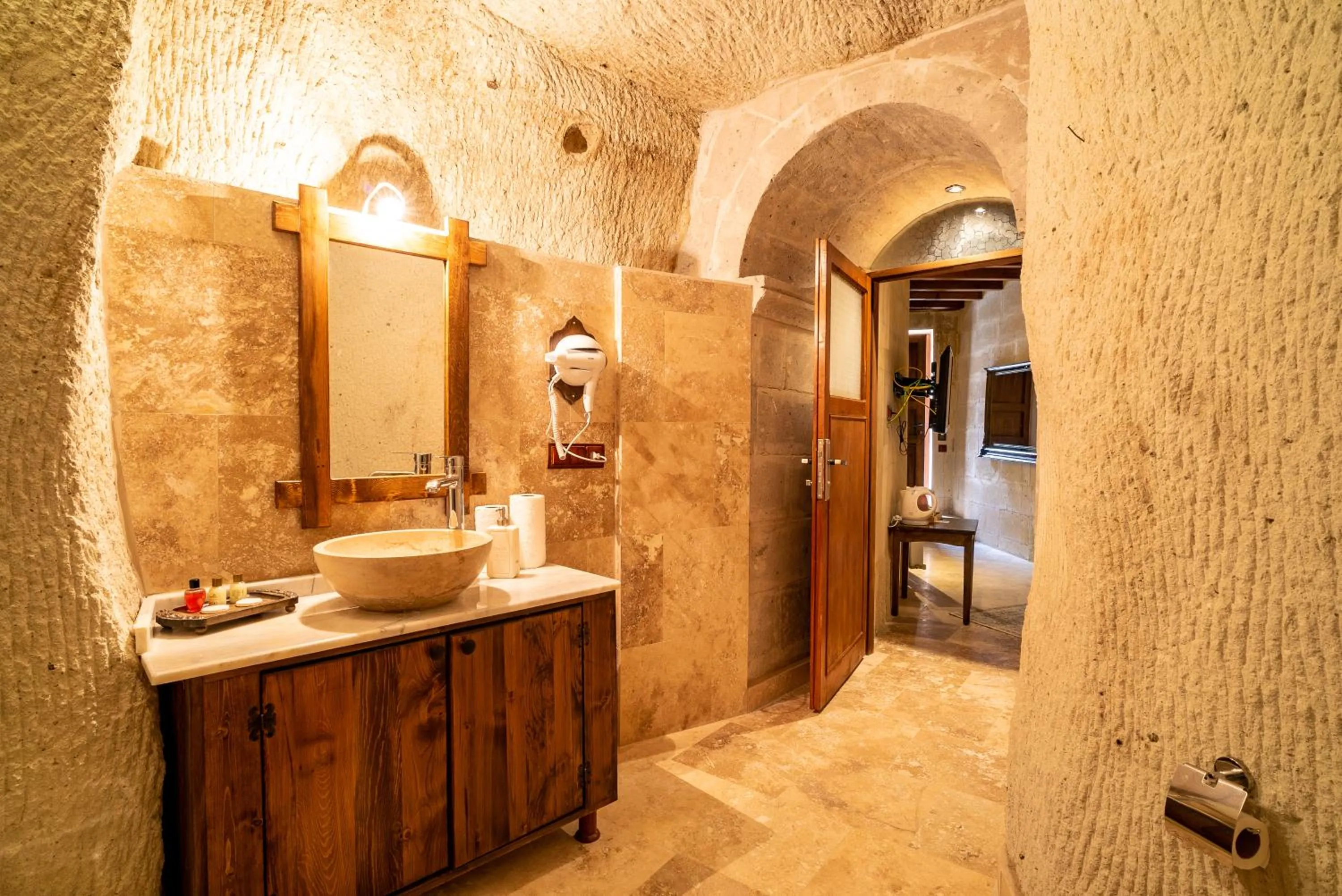 Bathroom in Cappadocia inans Cave & Swimming Pool Hot