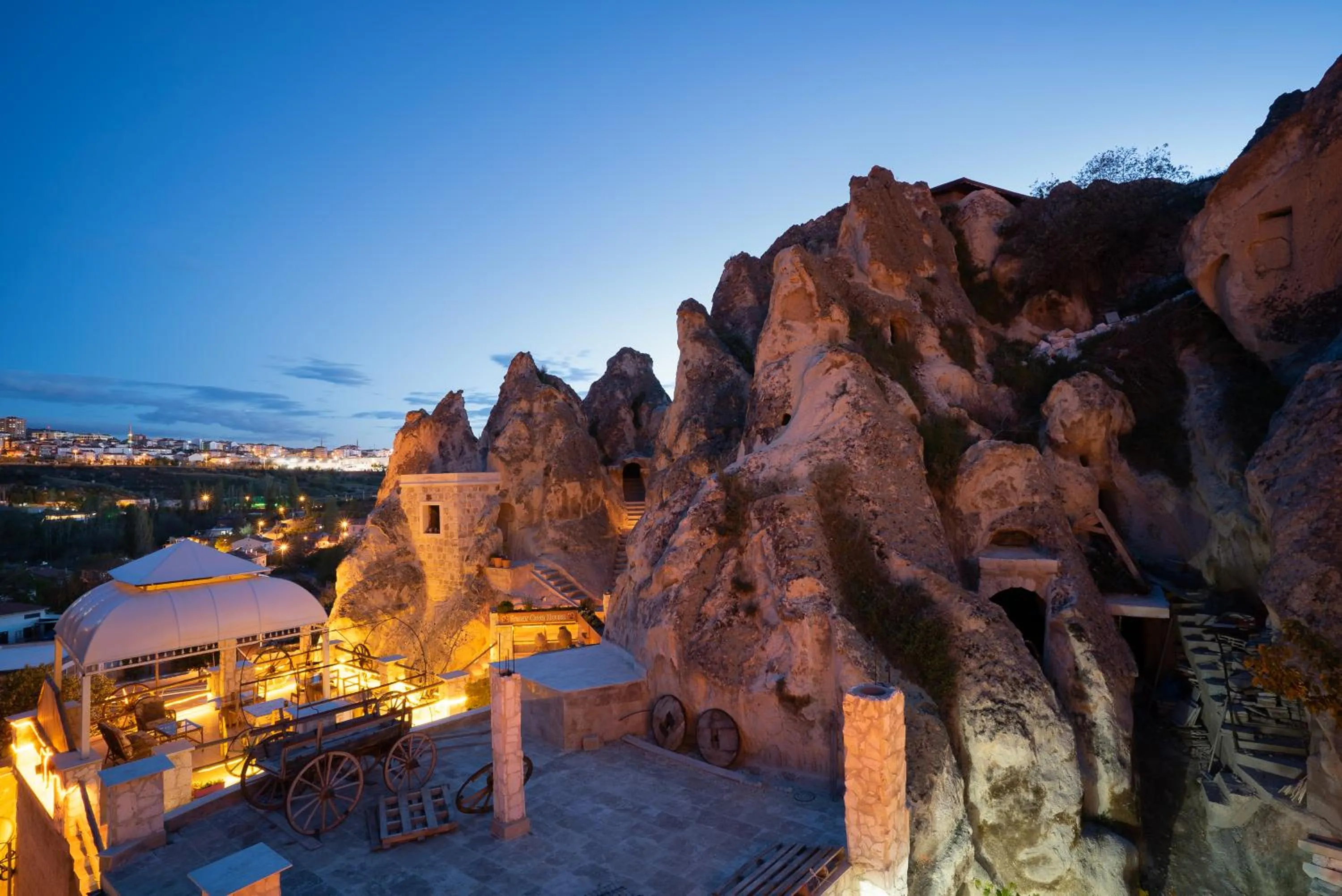 Natural landscape in Cappadocia inans Cave & Swimming Pool Hot