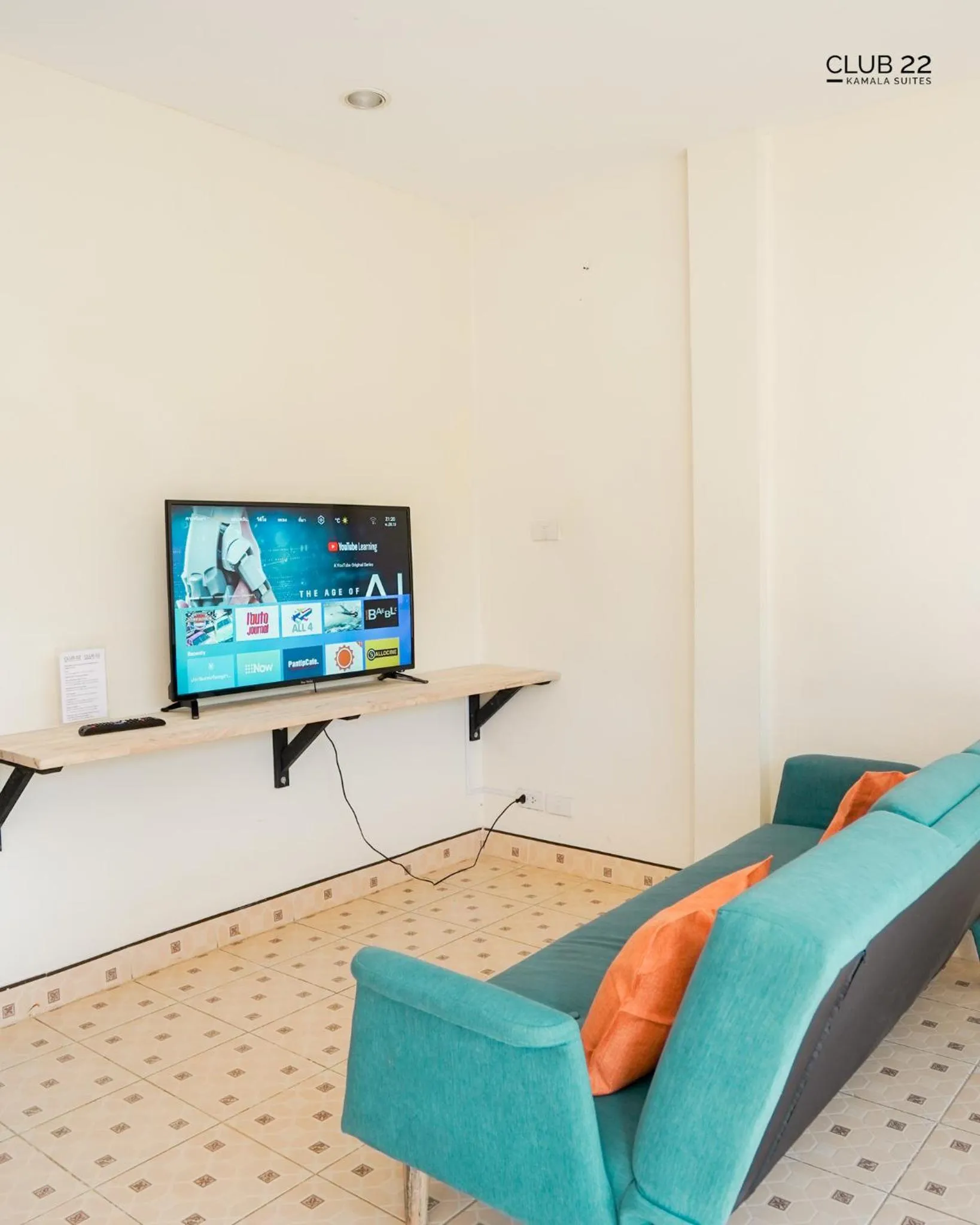 Communal lounge/ TV room in Club22 Kamala Suites, Kamala Beach