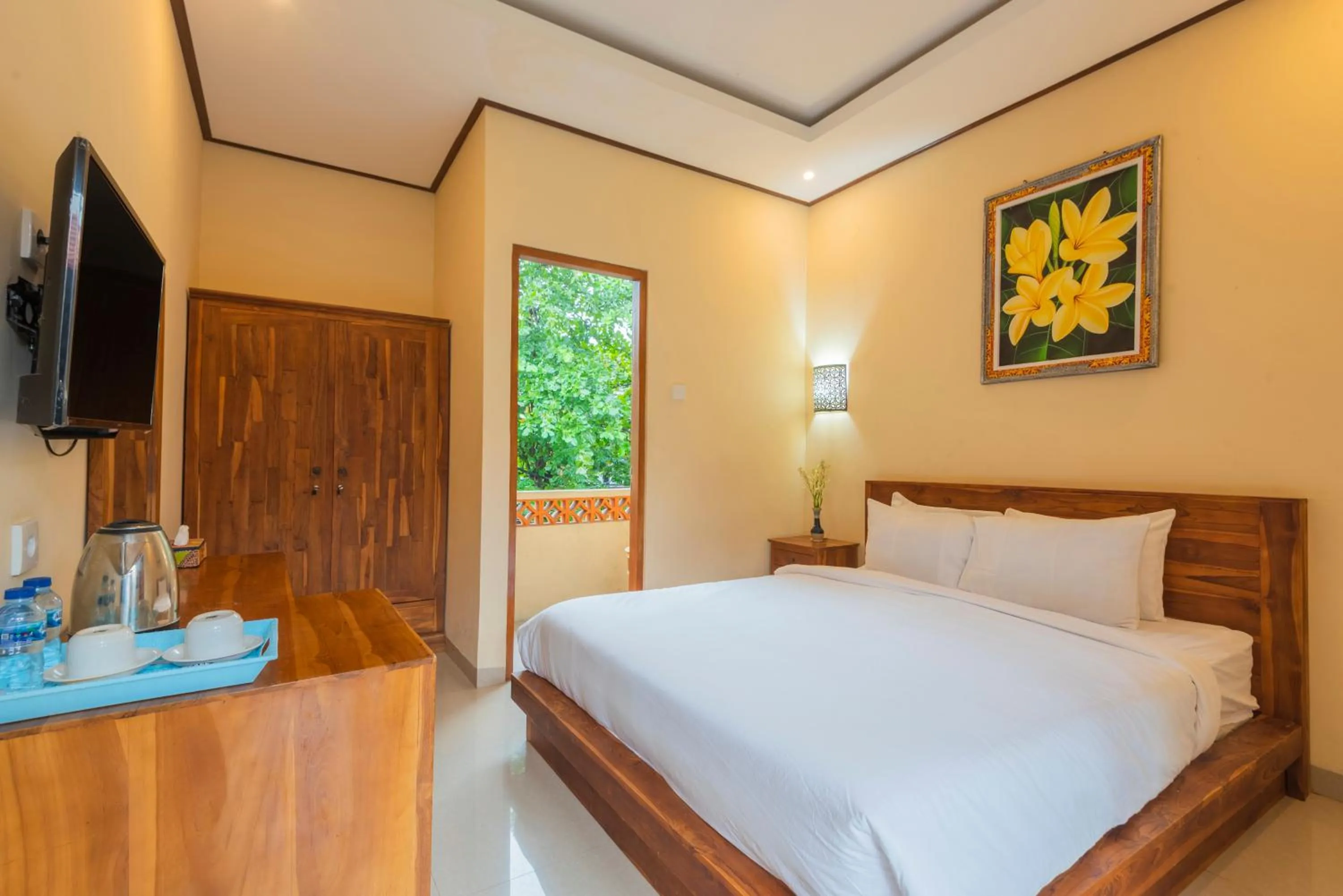Bed in Liliy Guest House Legian