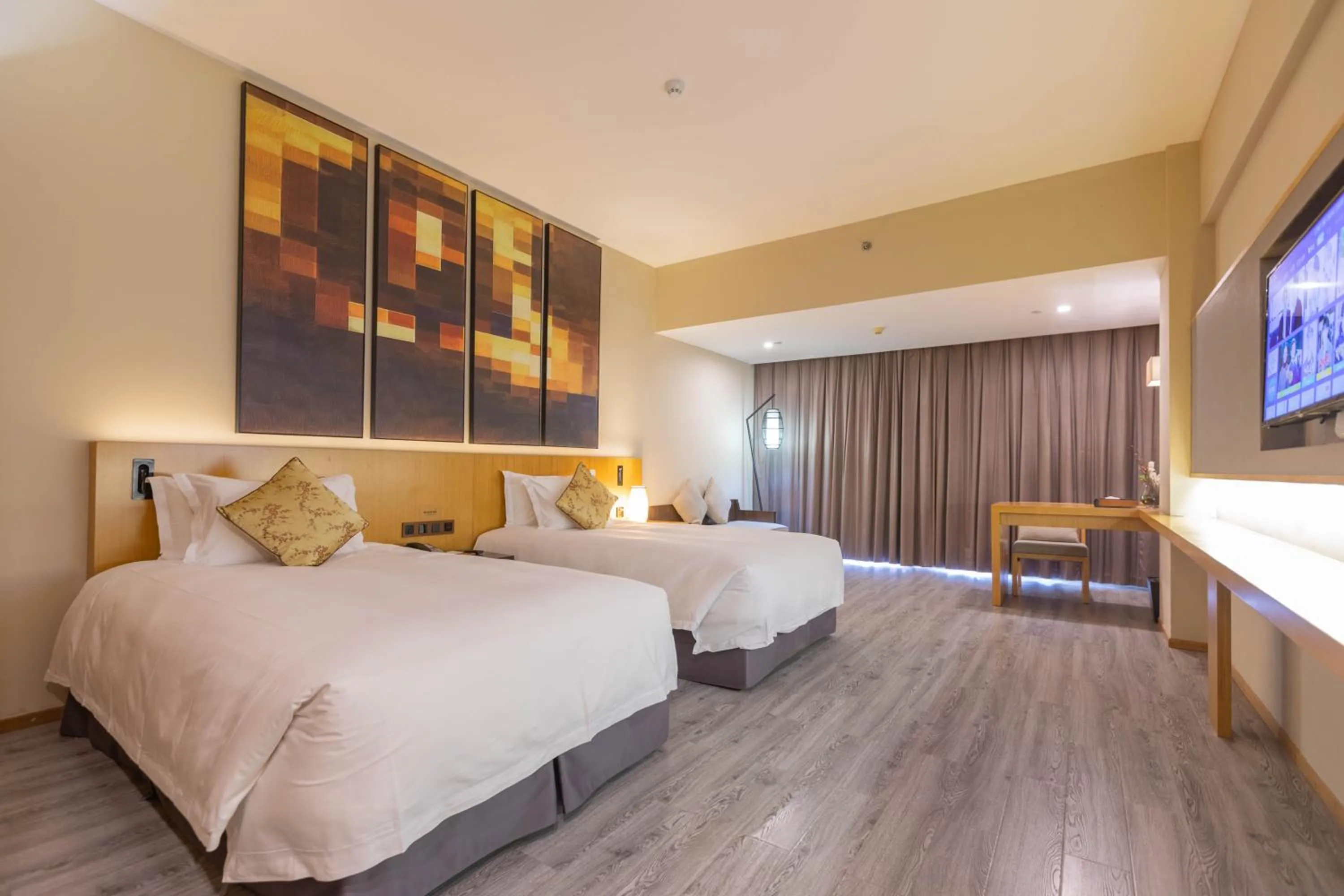 Photo of the whole room, Bed in SSAW Boutique Hotel Hangzhou Xixi Nanlu