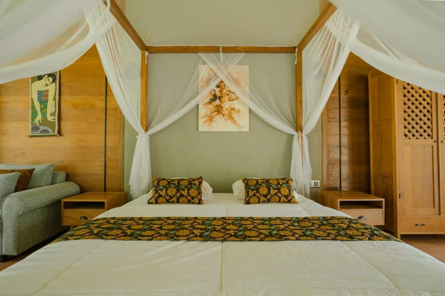 Bed in Chandaka Borobudur