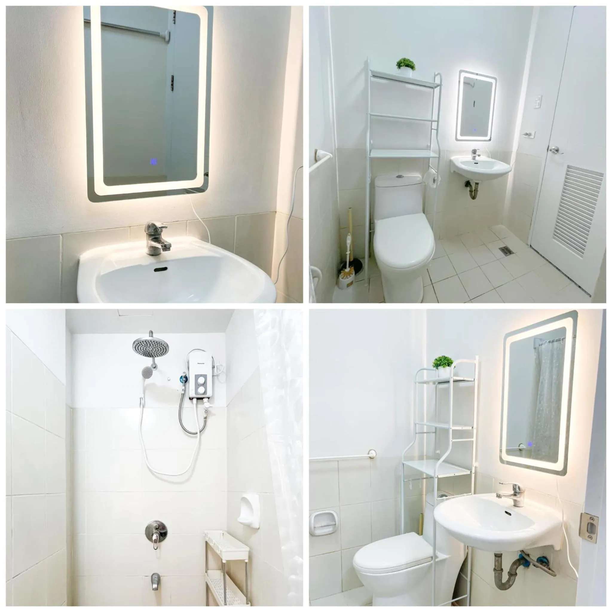 Shower in Zinnia Towers 1BR Condo with PS4 Karaoke Netflix & Swimming Pool