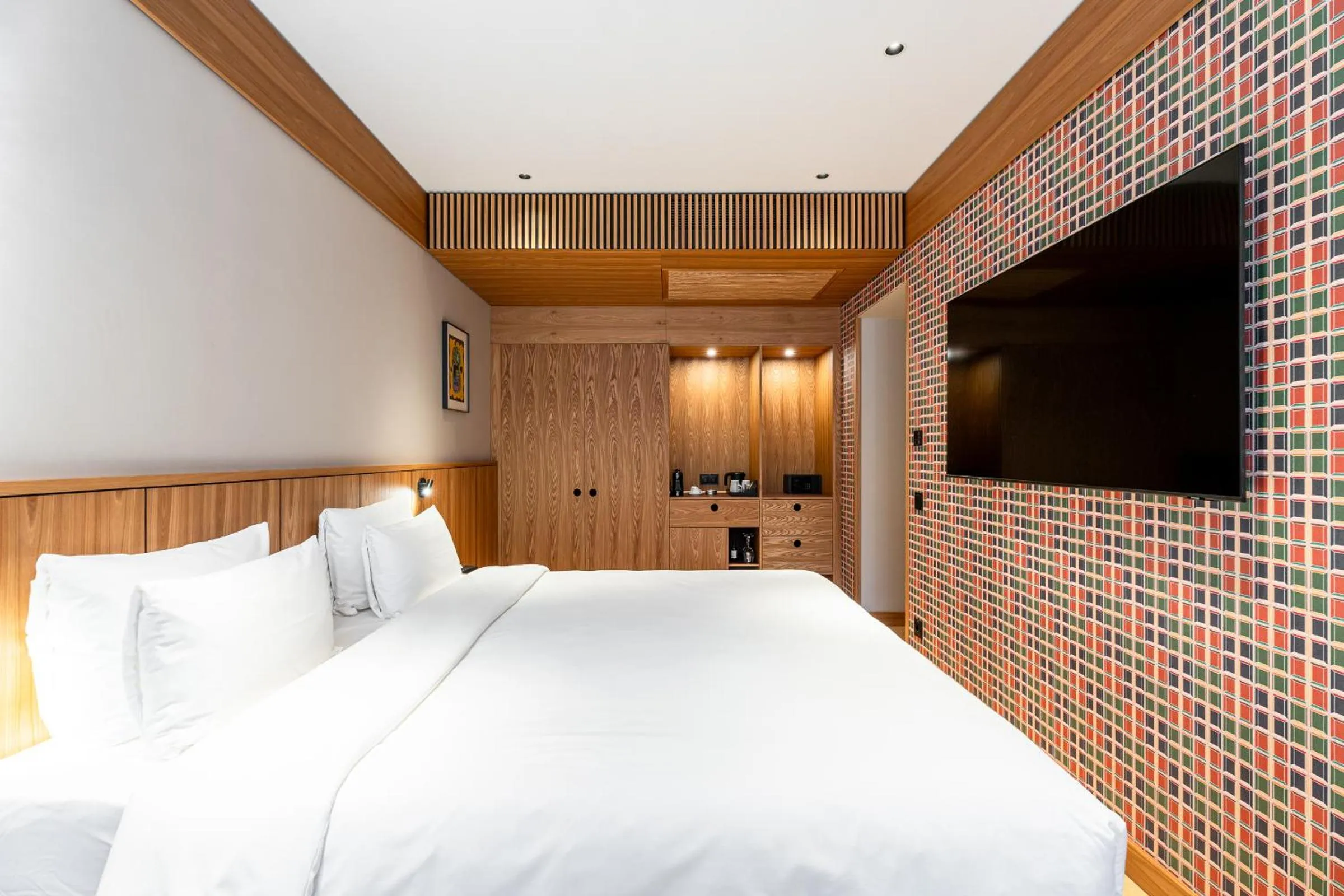 Bed in Aston Hotel Riga