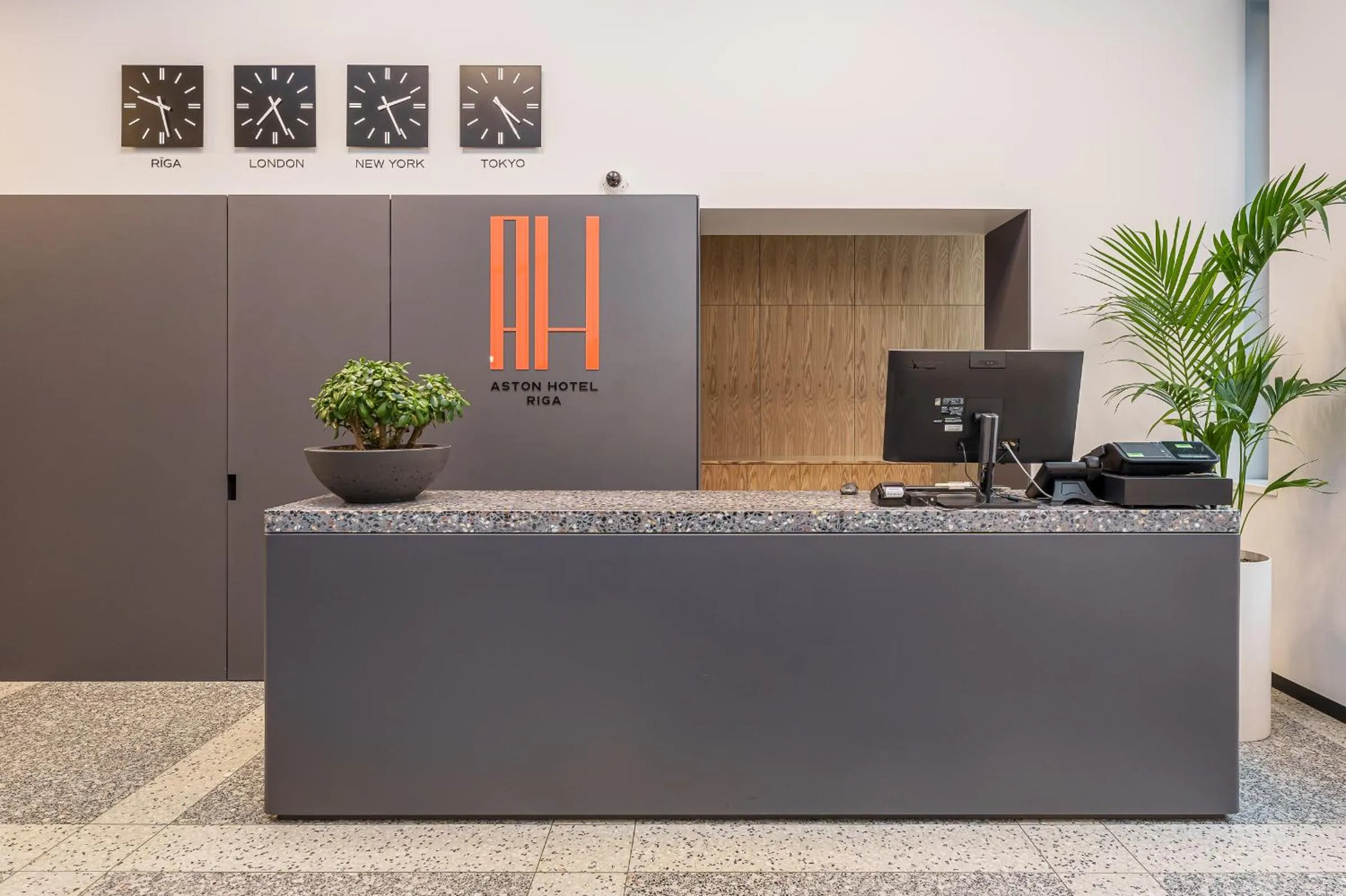 Lobby or reception in Aston Hotel Riga
