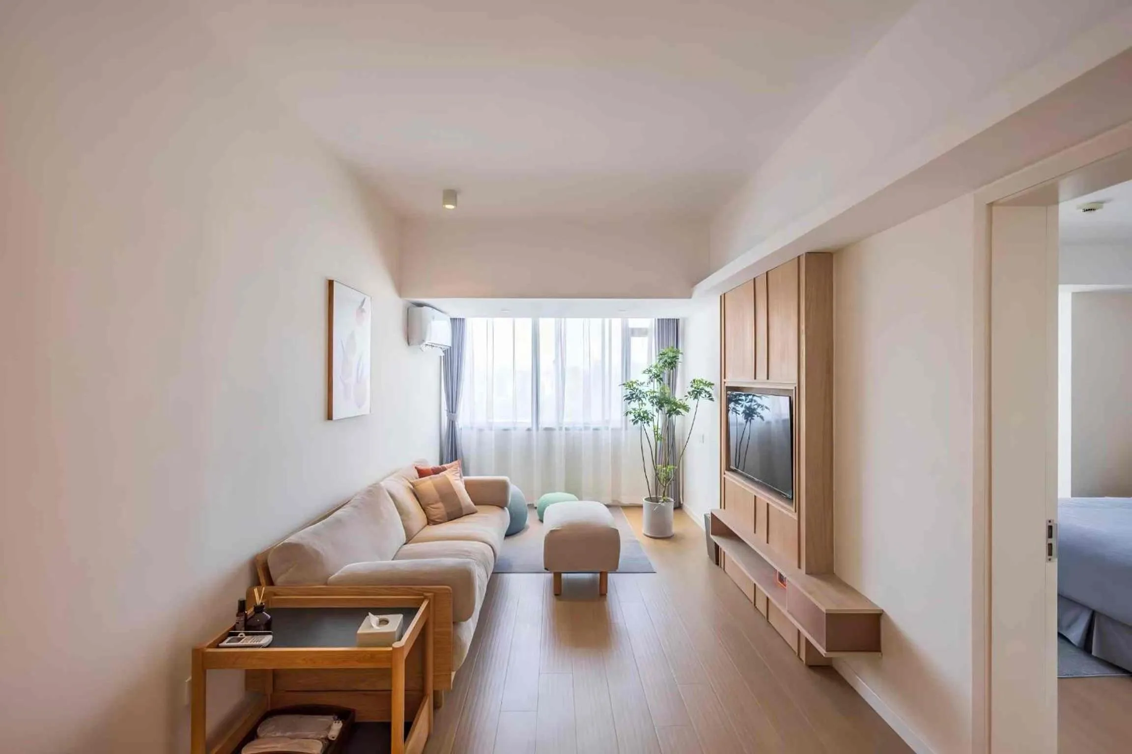 Living room in Citadines Apart'hotel Shanghai Jing'an Temple