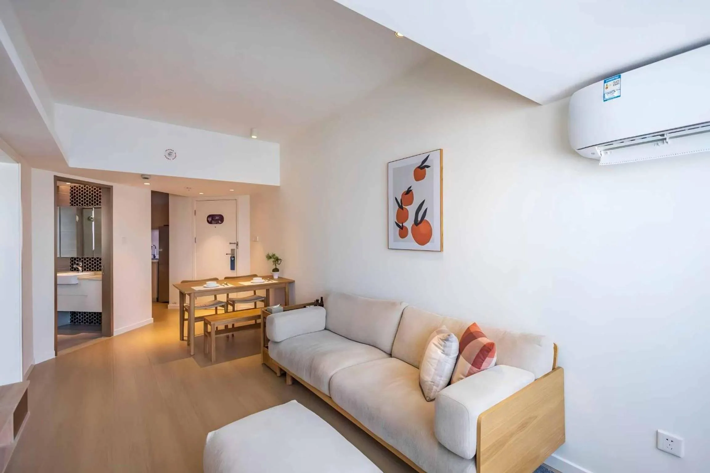 Living room in Citadines Apart'hotel Shanghai Jing'an Temple