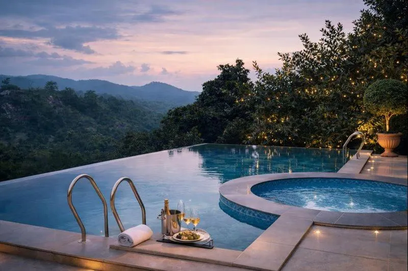 Swimming pool in The Sky Imperial Pavoreal Jungle Resort