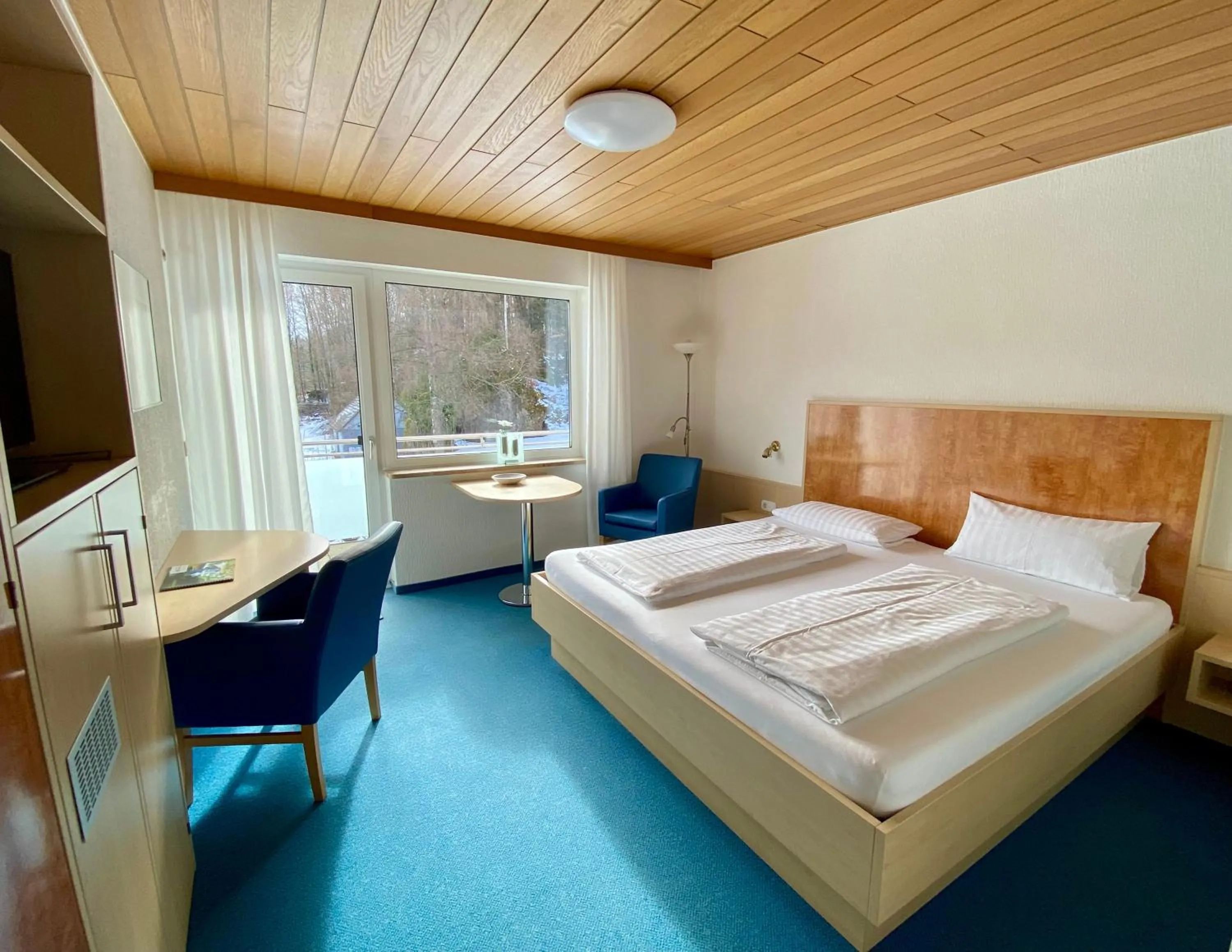 Bed in Gästehaus Brütting