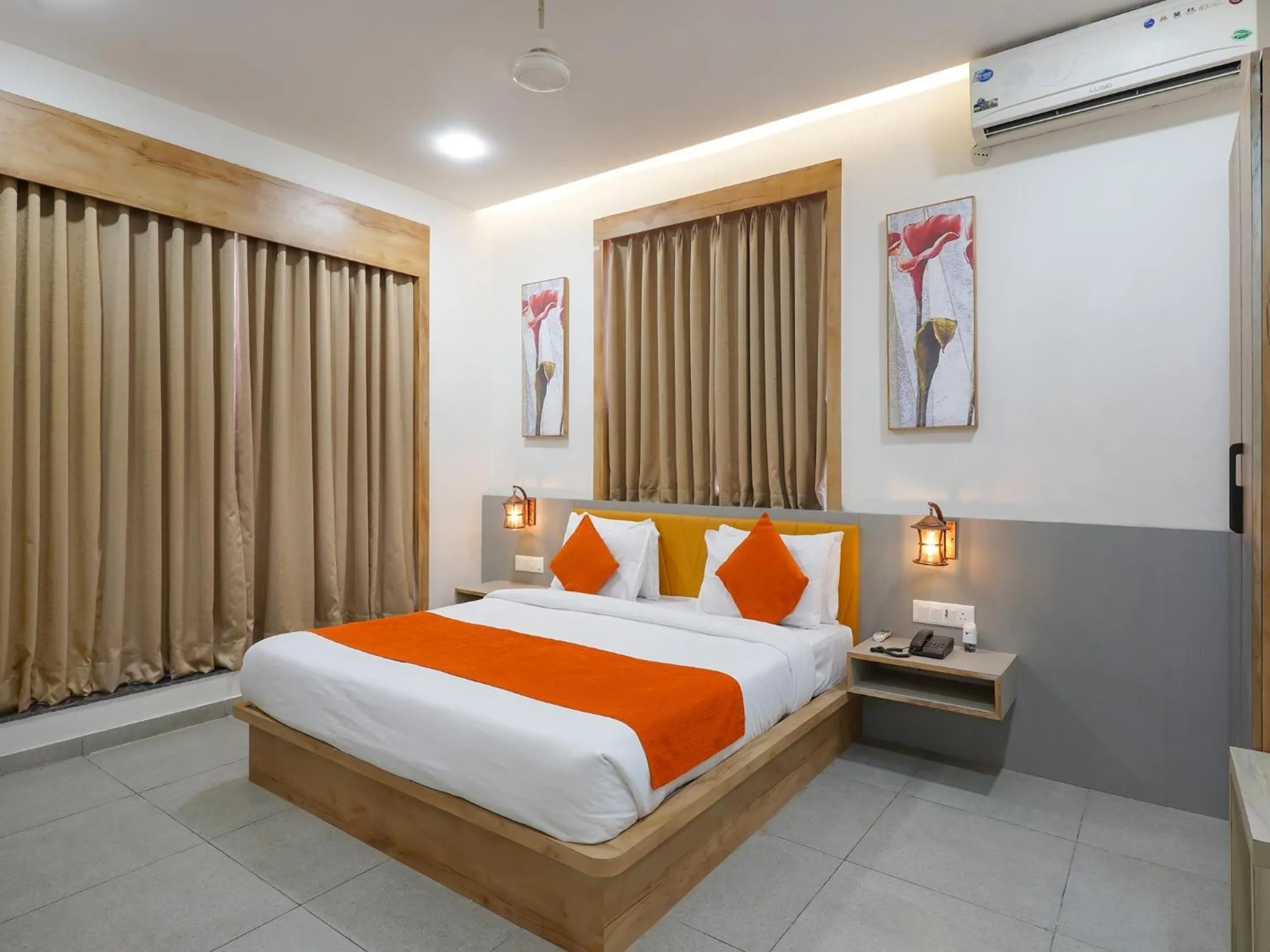 Bed in Palette by CheckIn The Royal Castle Resort Rajkot