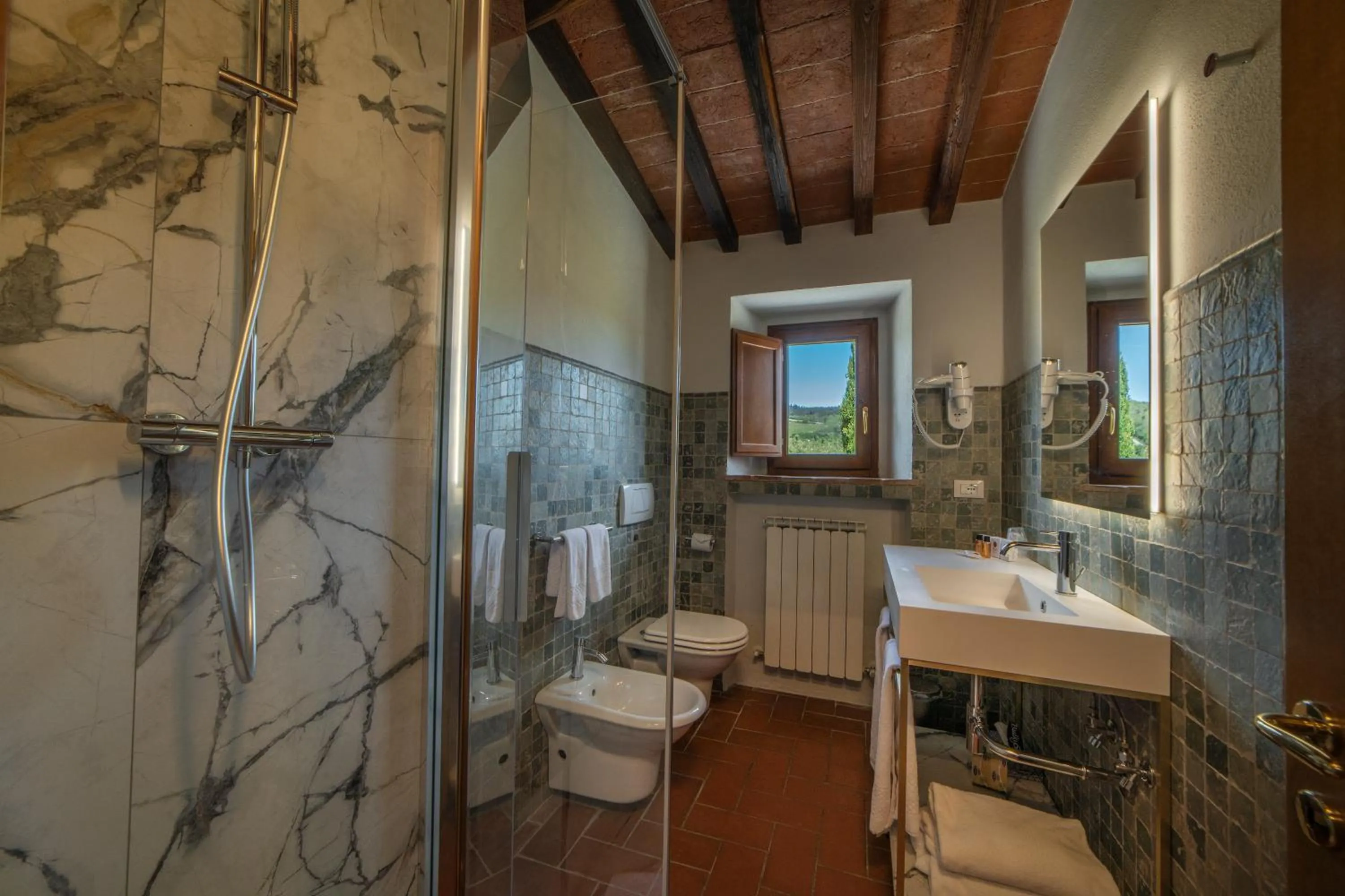 Shower in Borgo Le Noci Chianti Retreat & Pool