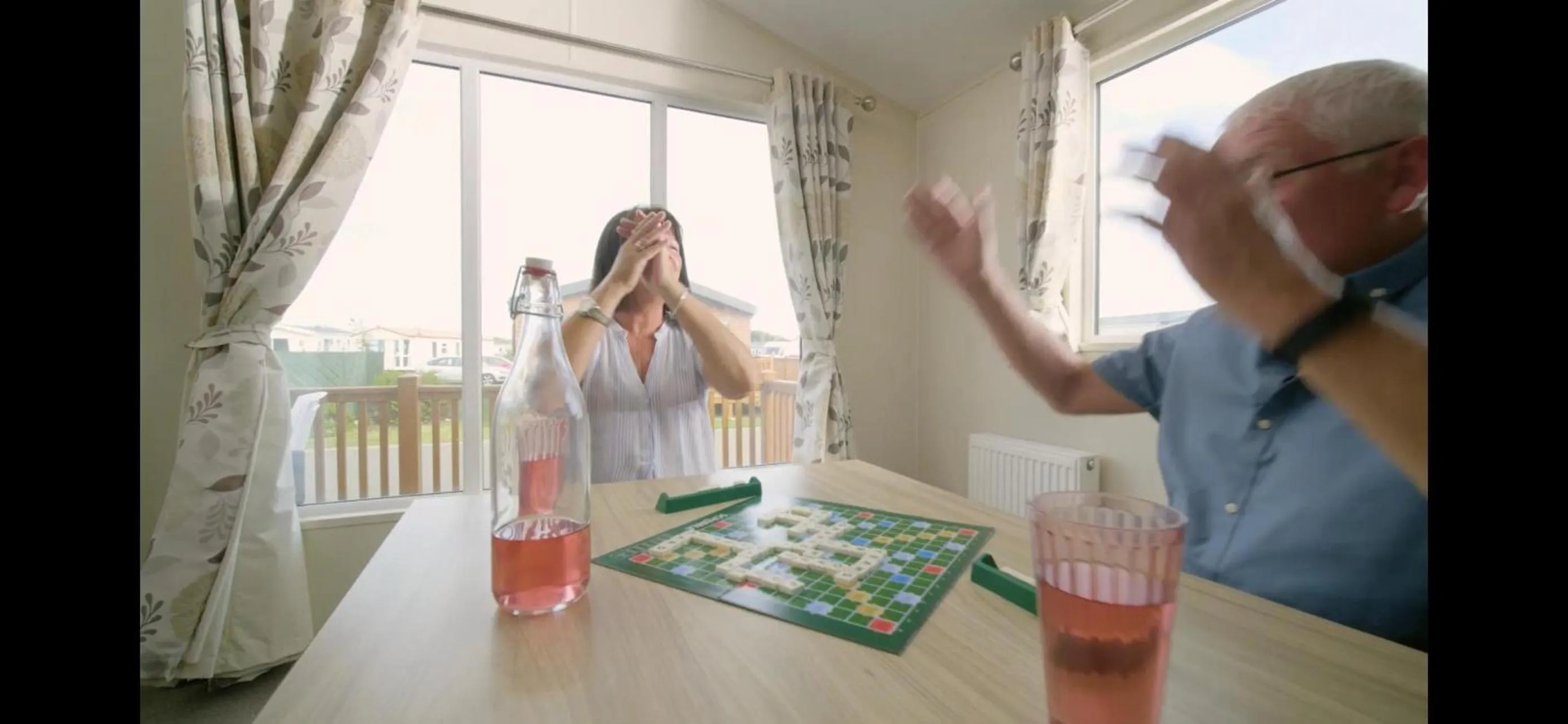 group of guests in Coopers Beach 3-Bed Caravan Sleeps 8 & Pets Ok