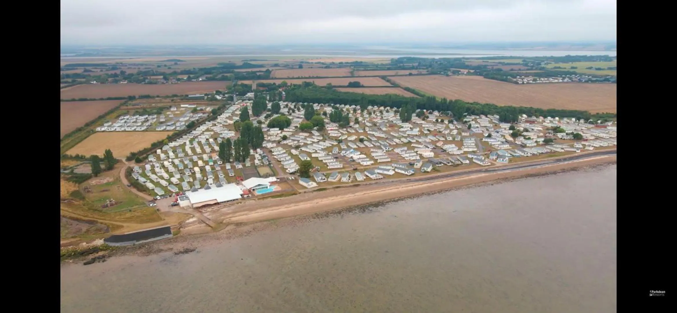 Bird's eye view in Coopers Beach 3-Bed Caravan Sleeps 8 & Pets Ok