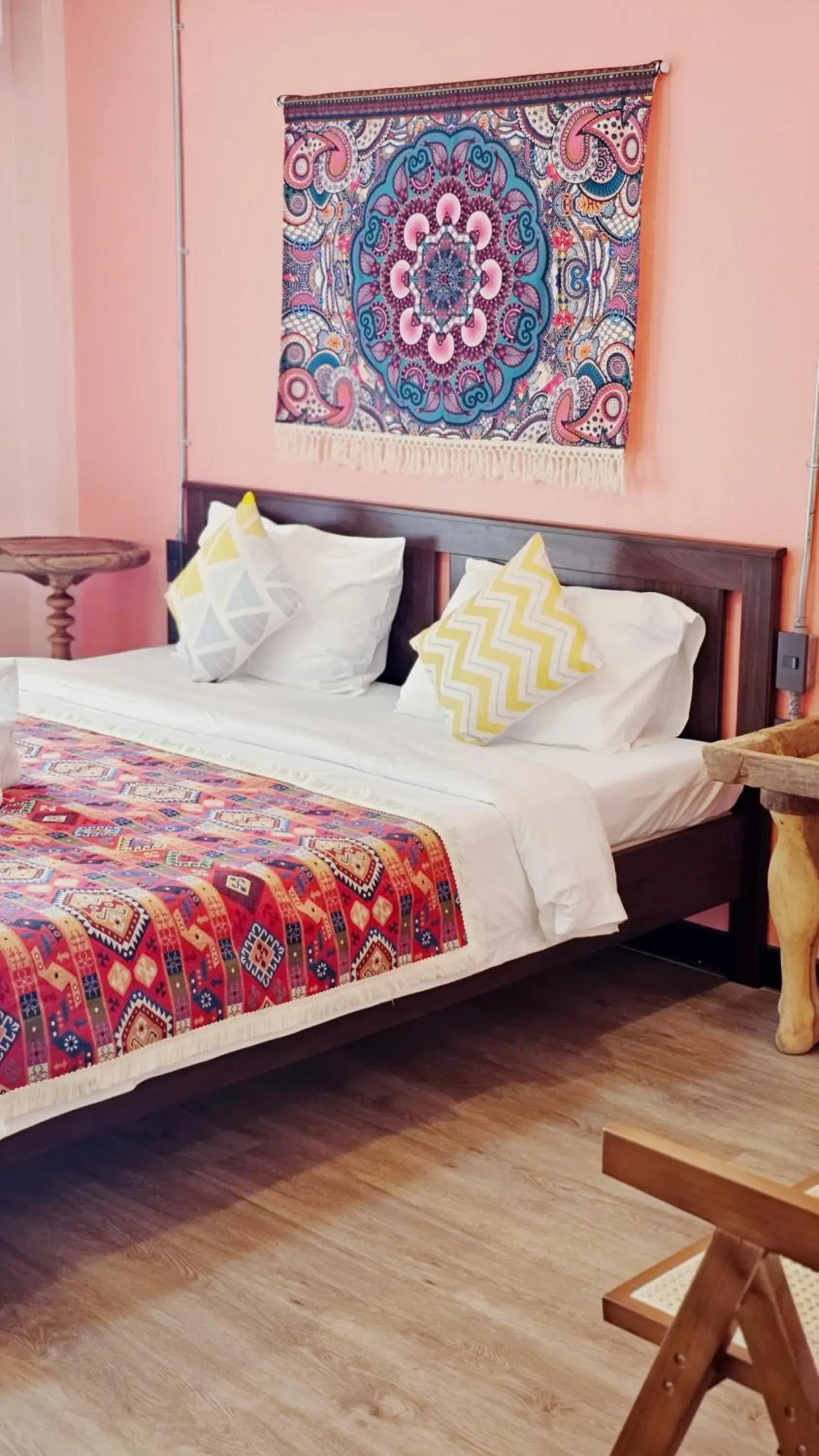 Bed in Elegant Lanna Guesthouse Bed in Elegant Lanna Guesthouse