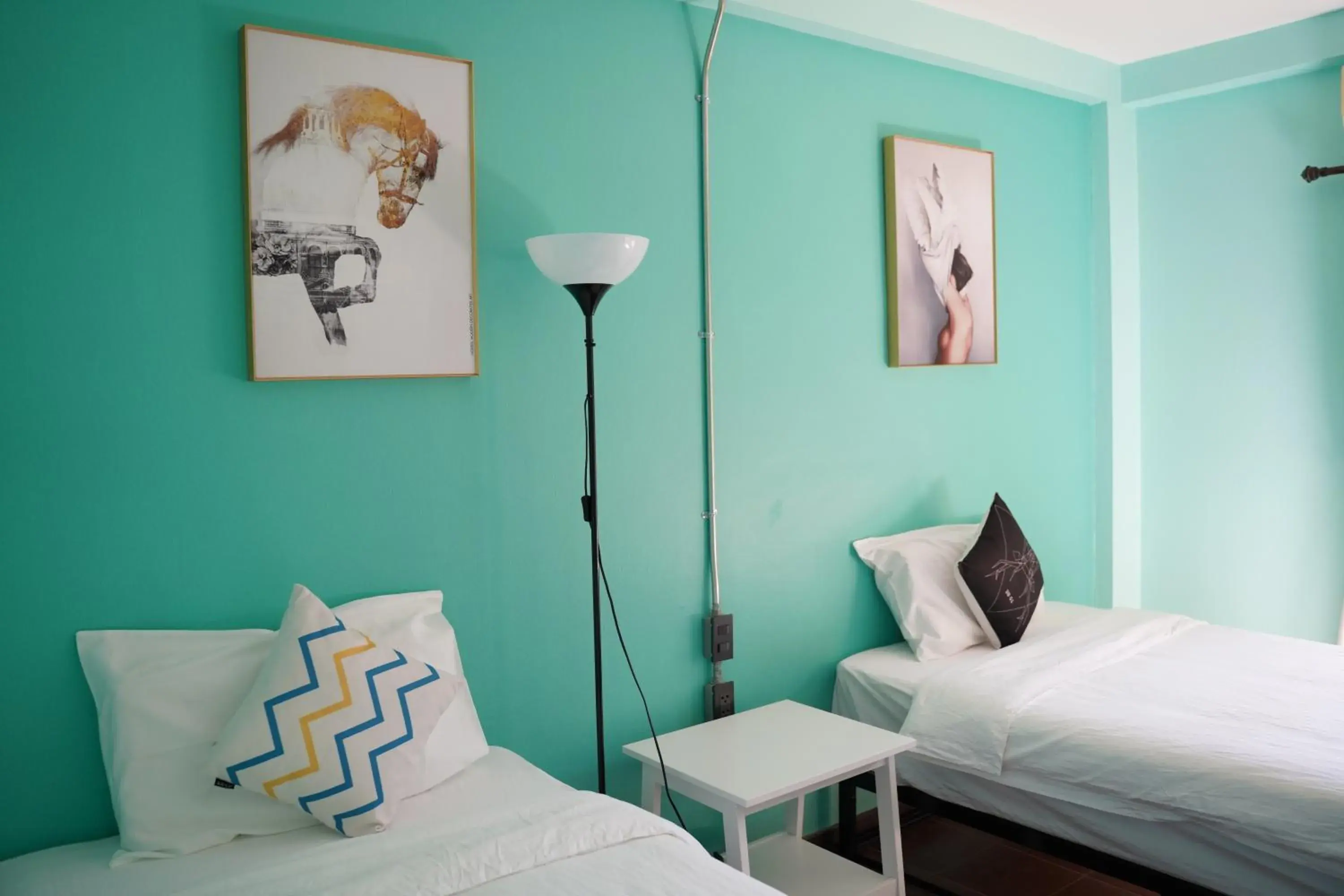 Twin Room with Balcony in Elegant Lanna Guesthouse Twin Room with Balcony in Elegant Lanna Guesthouse