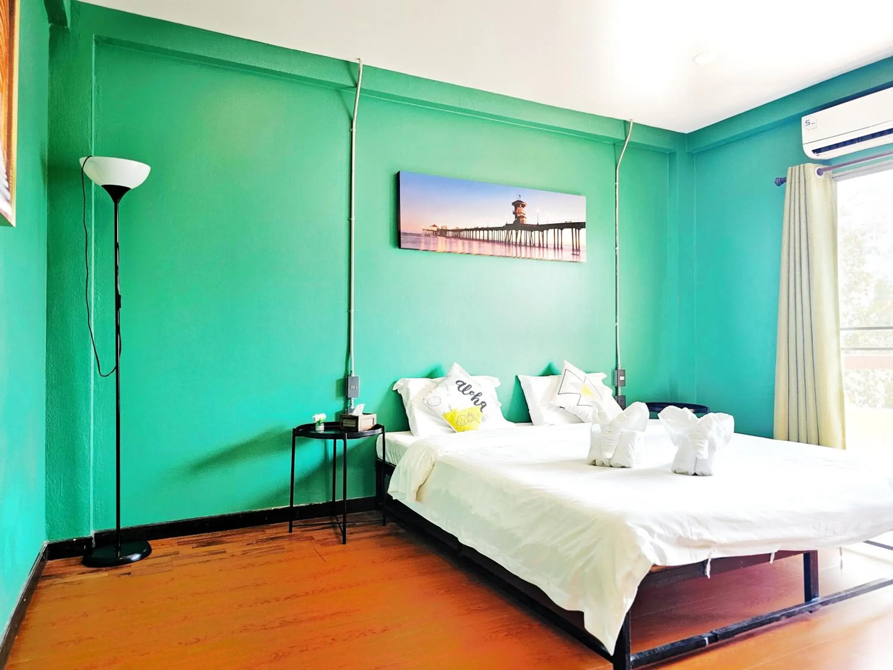 Bed in Elegant Lanna Guesthouse Bed in Elegant Lanna Guesthouse