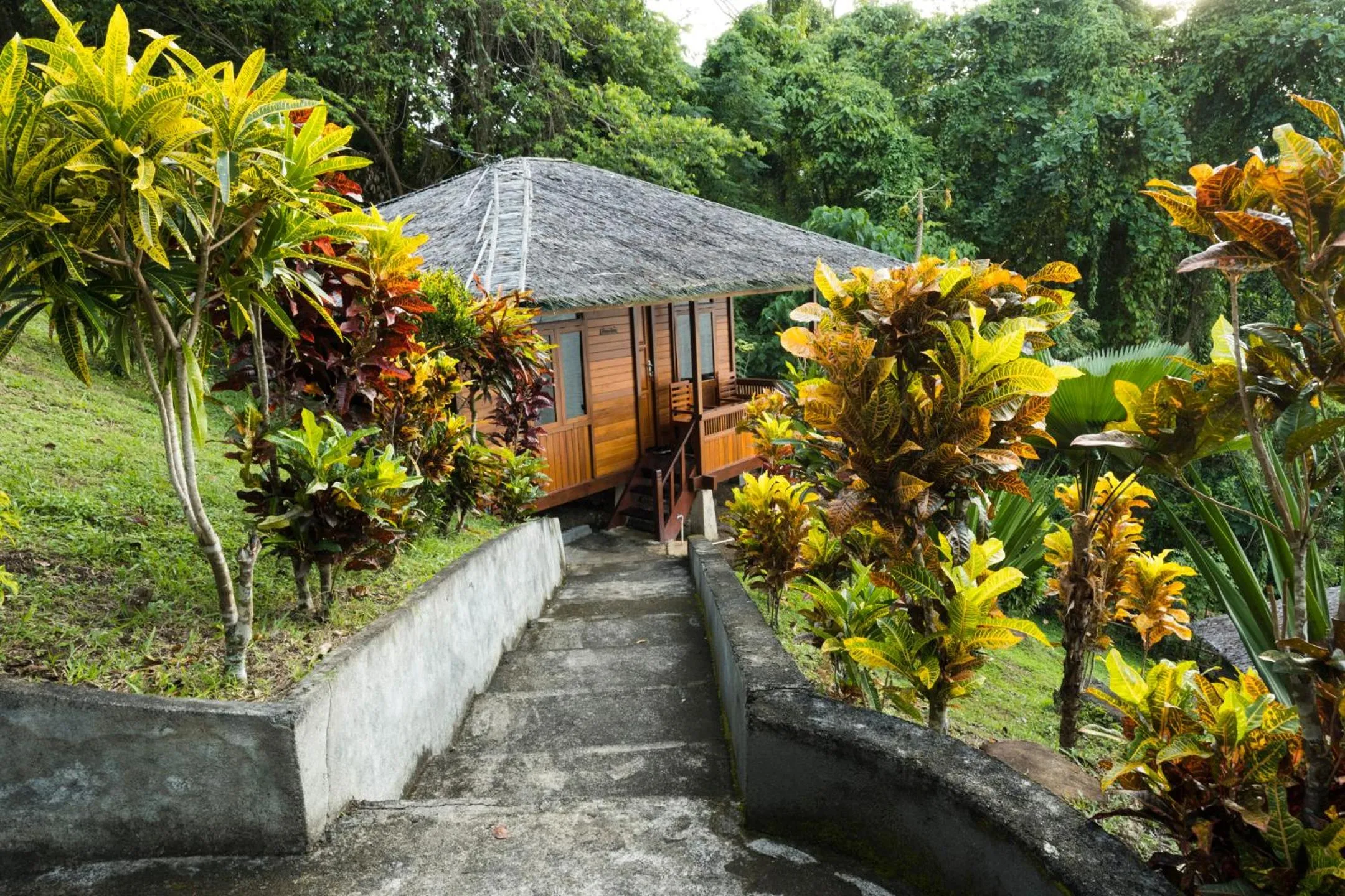 Garden view in K2 Lembeh Dive Resort