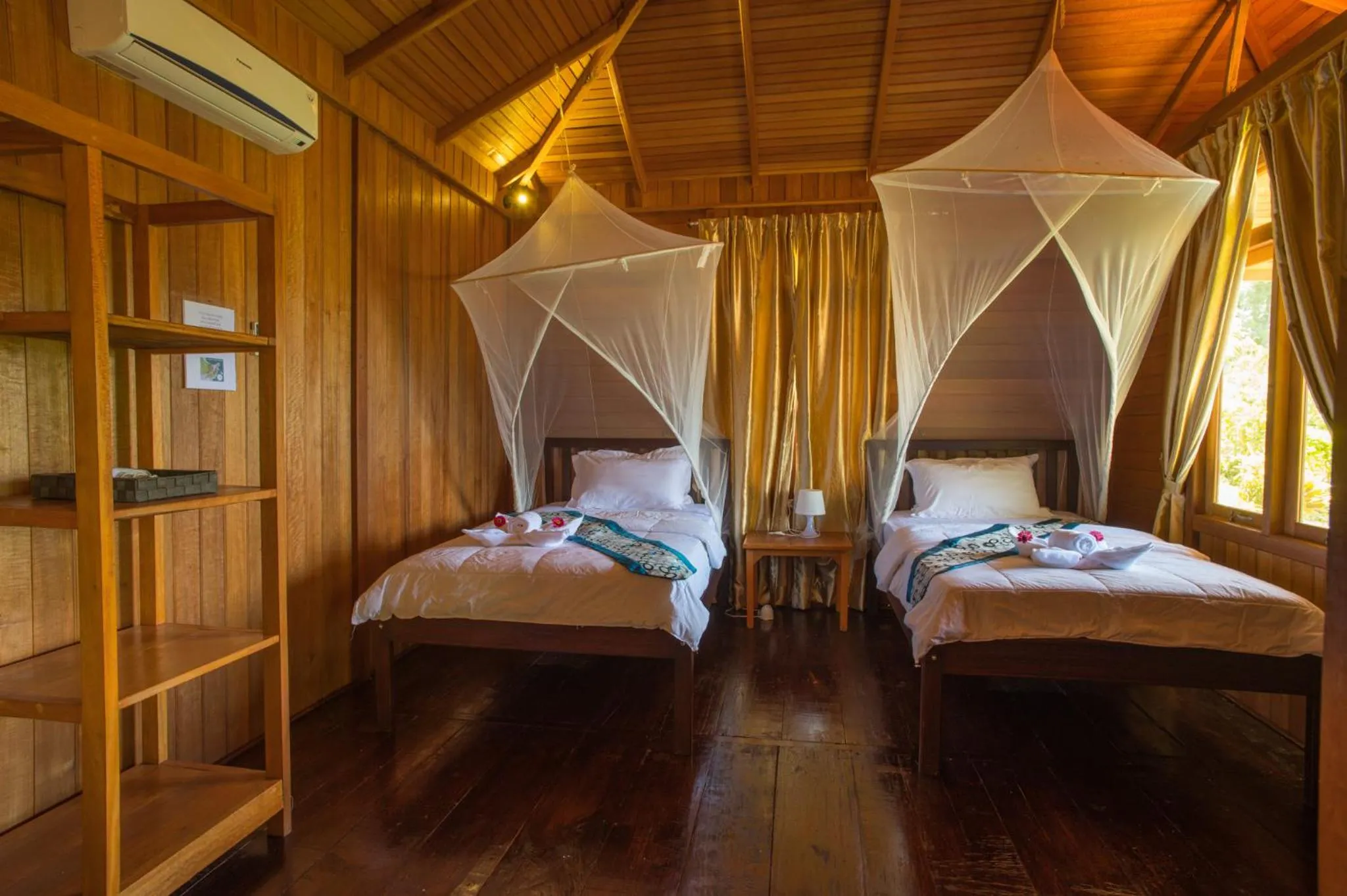 Bed in K2 Lembeh Dive Resort