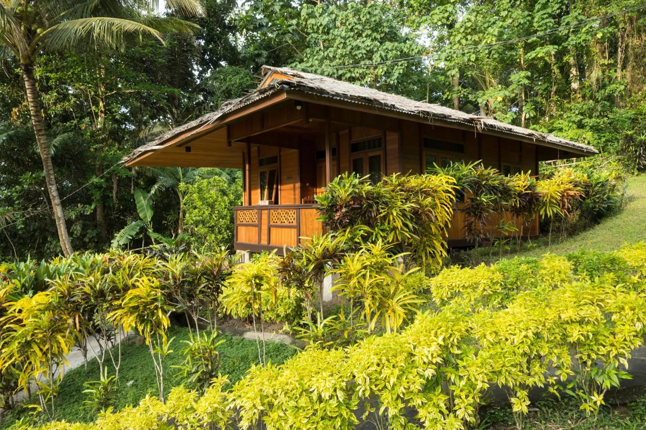 Garden view in K2 Lembeh Dive Resort