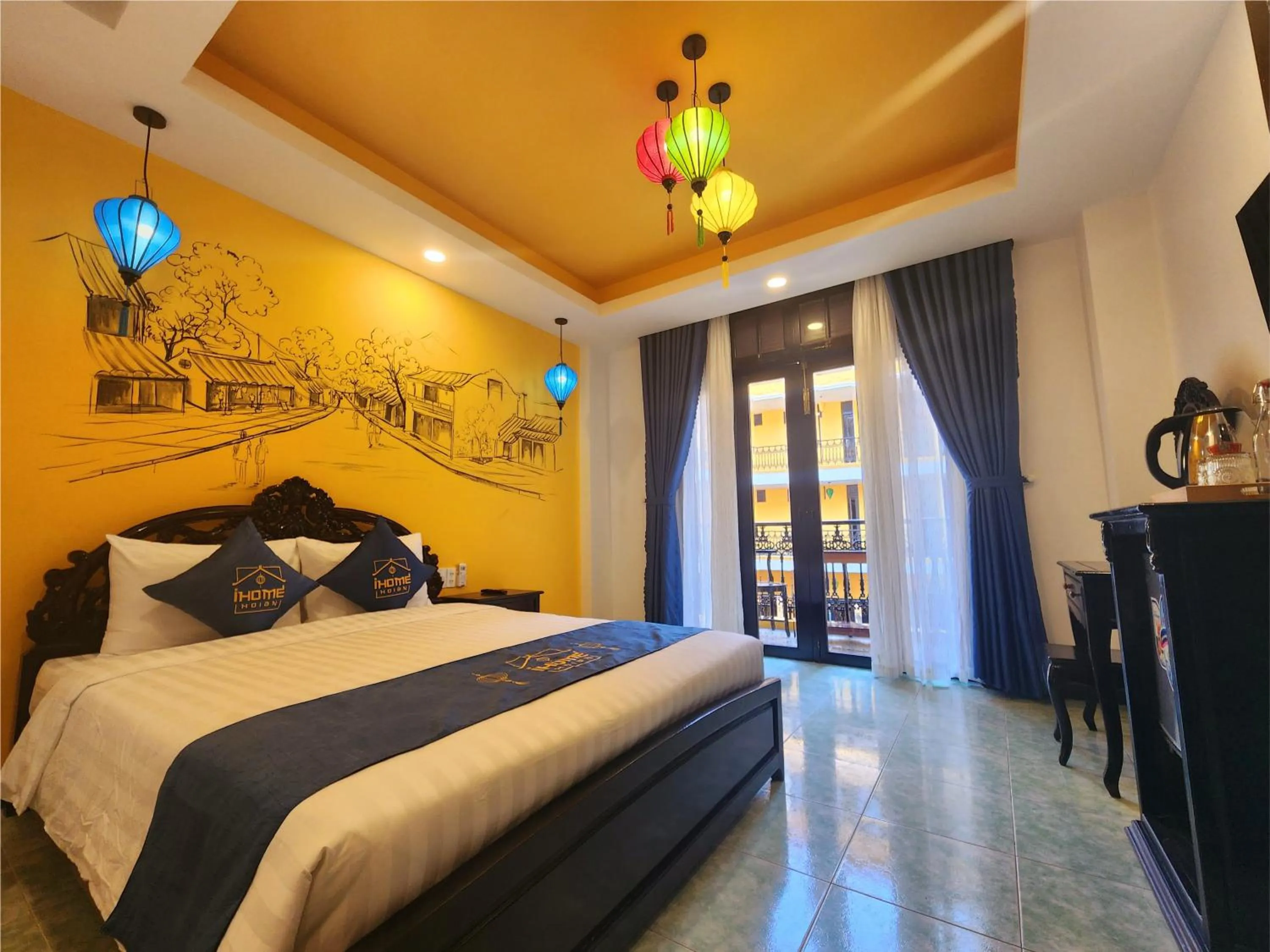 Bedroom, Bed in iHome Hoi An