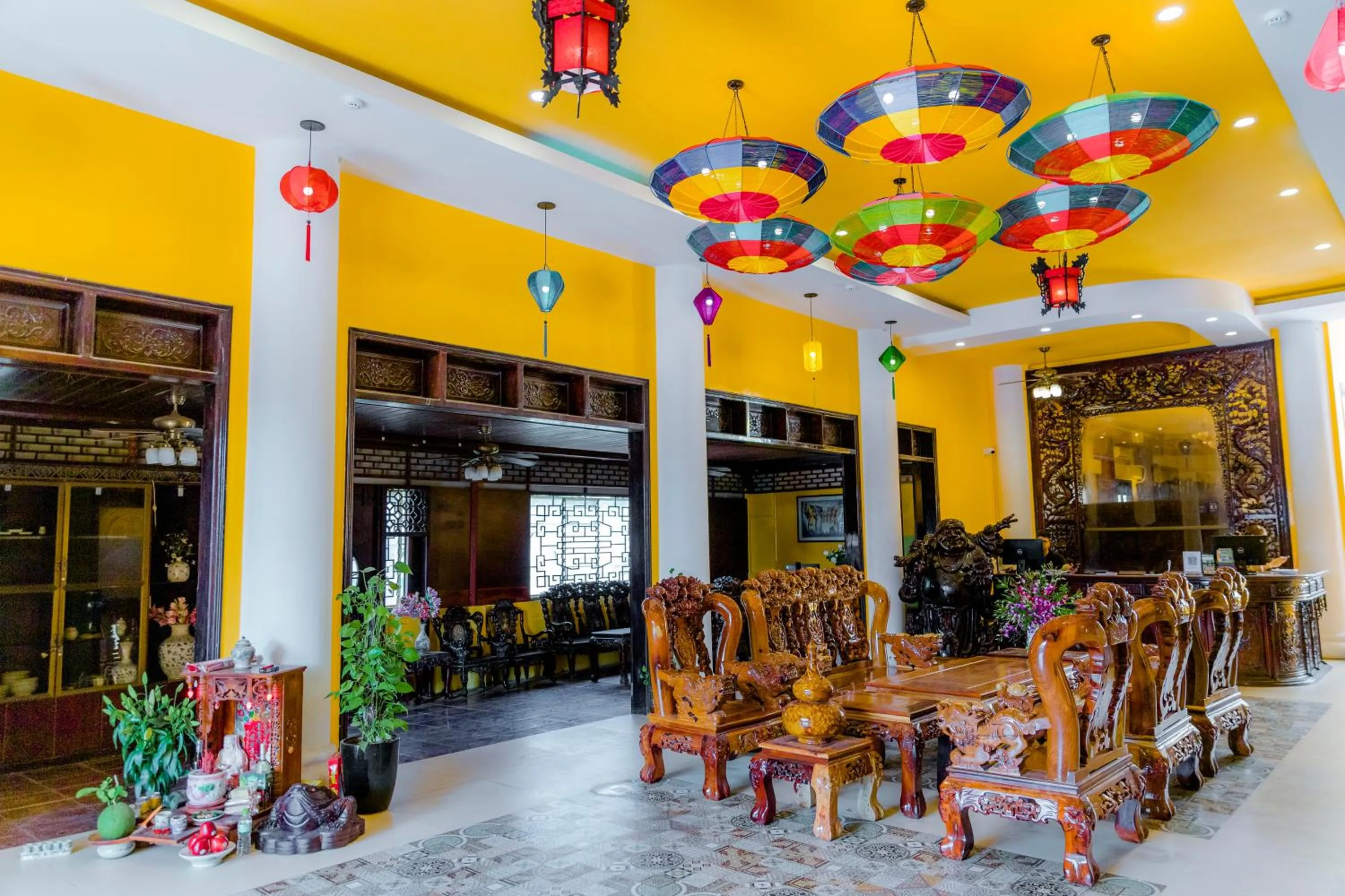 Seating area in iHome Hoi An
