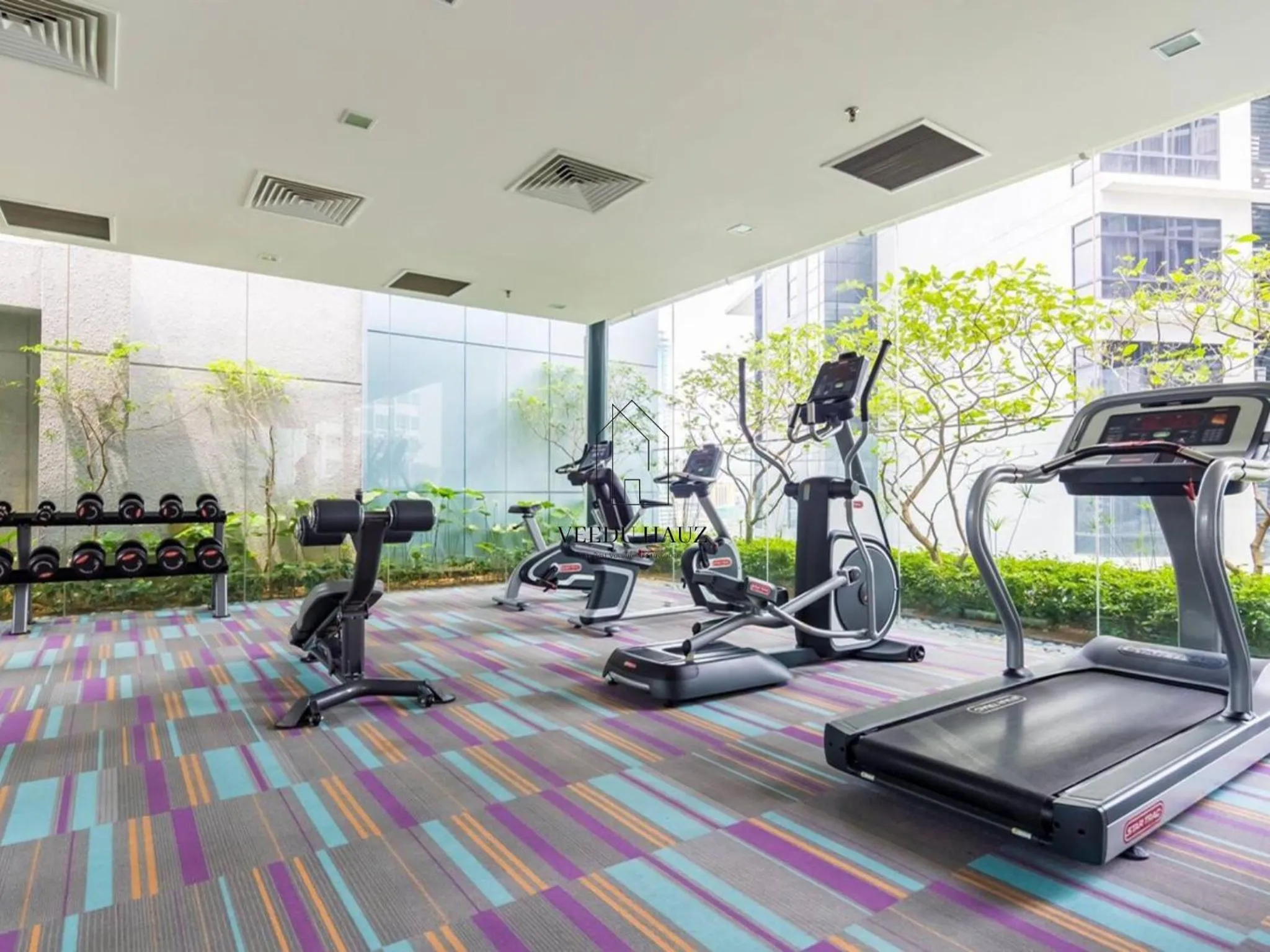 Fitness centre/facilities in Mercu Summer Suites KLCC by Veedu Hauz
