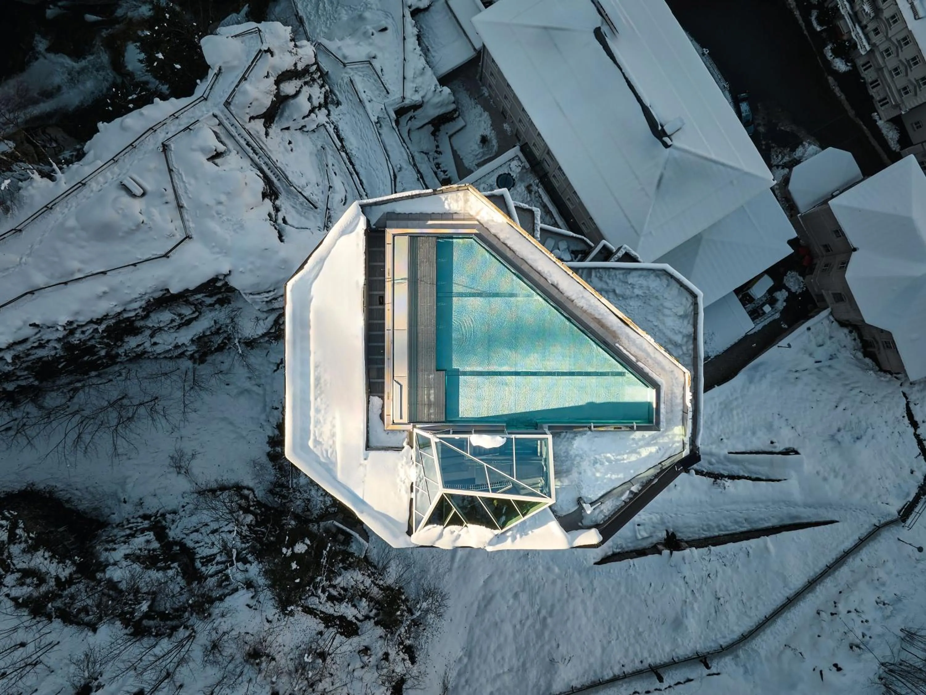 Pool view in Urban Nature Bad Gastein - Badeschloss