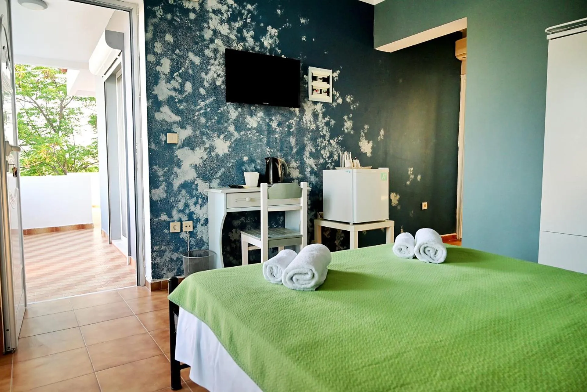 Bed in Karmik Concept Apartments