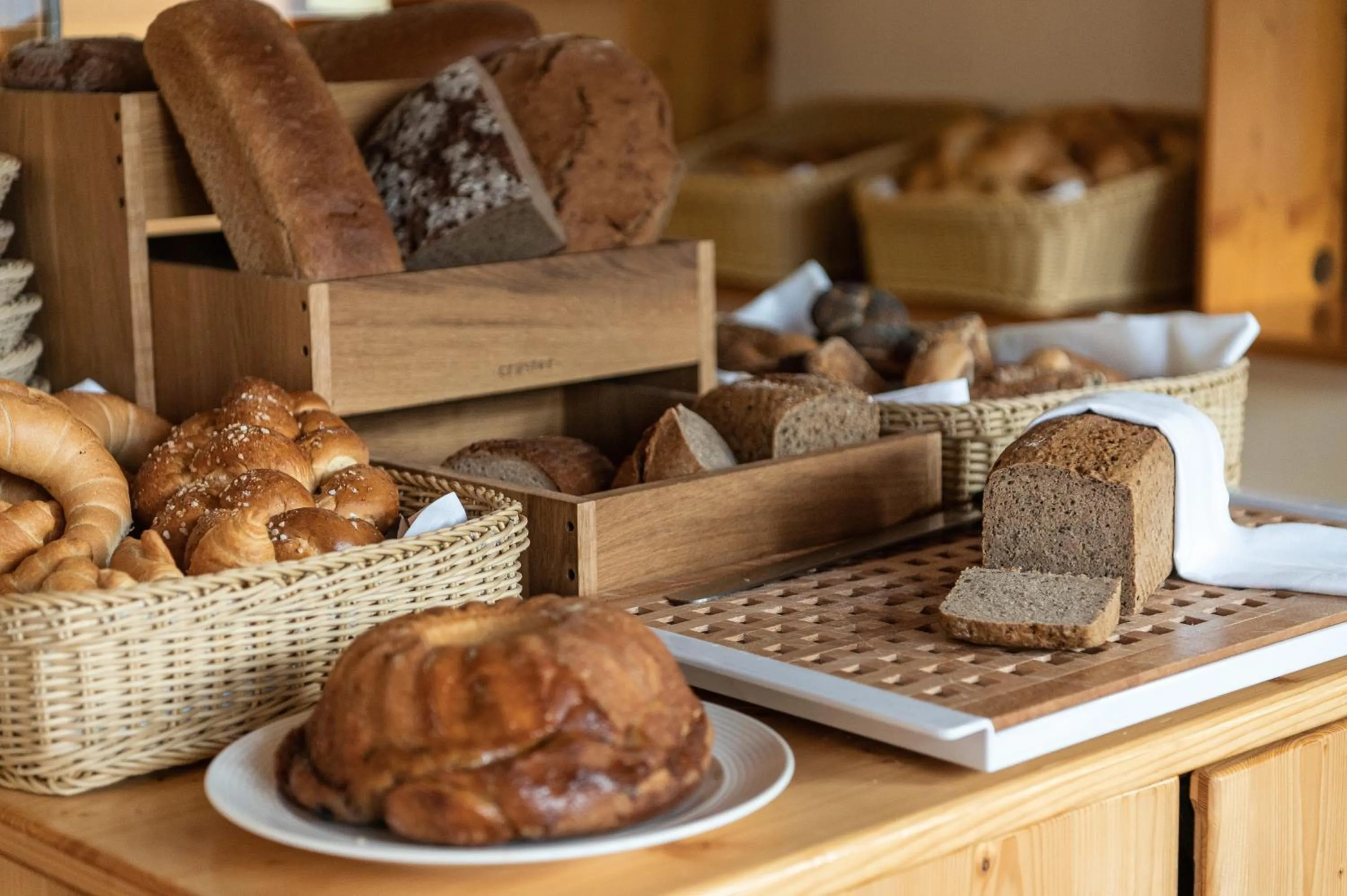 Buffet breakfast in Seehotel Urban