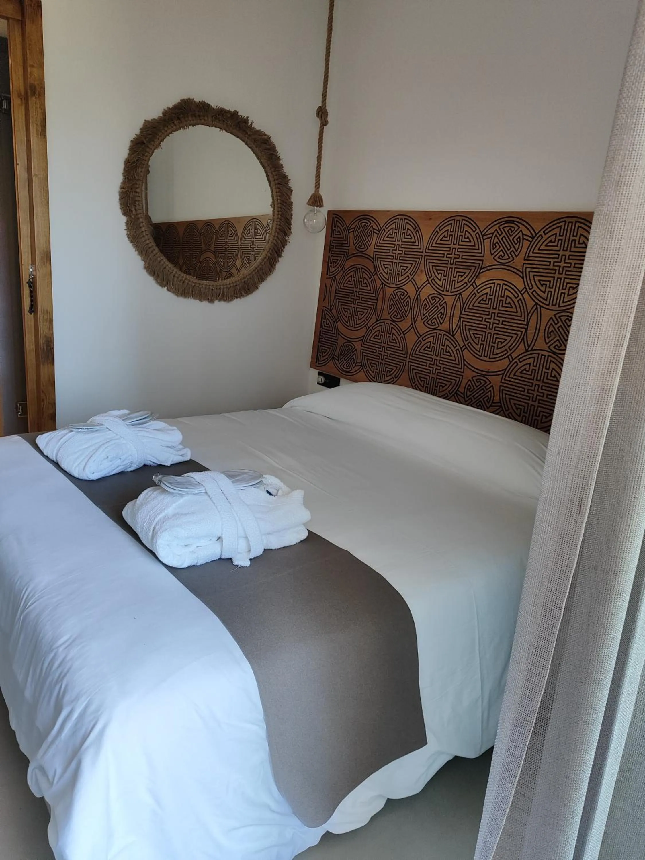 Bed in Helios Beach Hotel & Bungalows