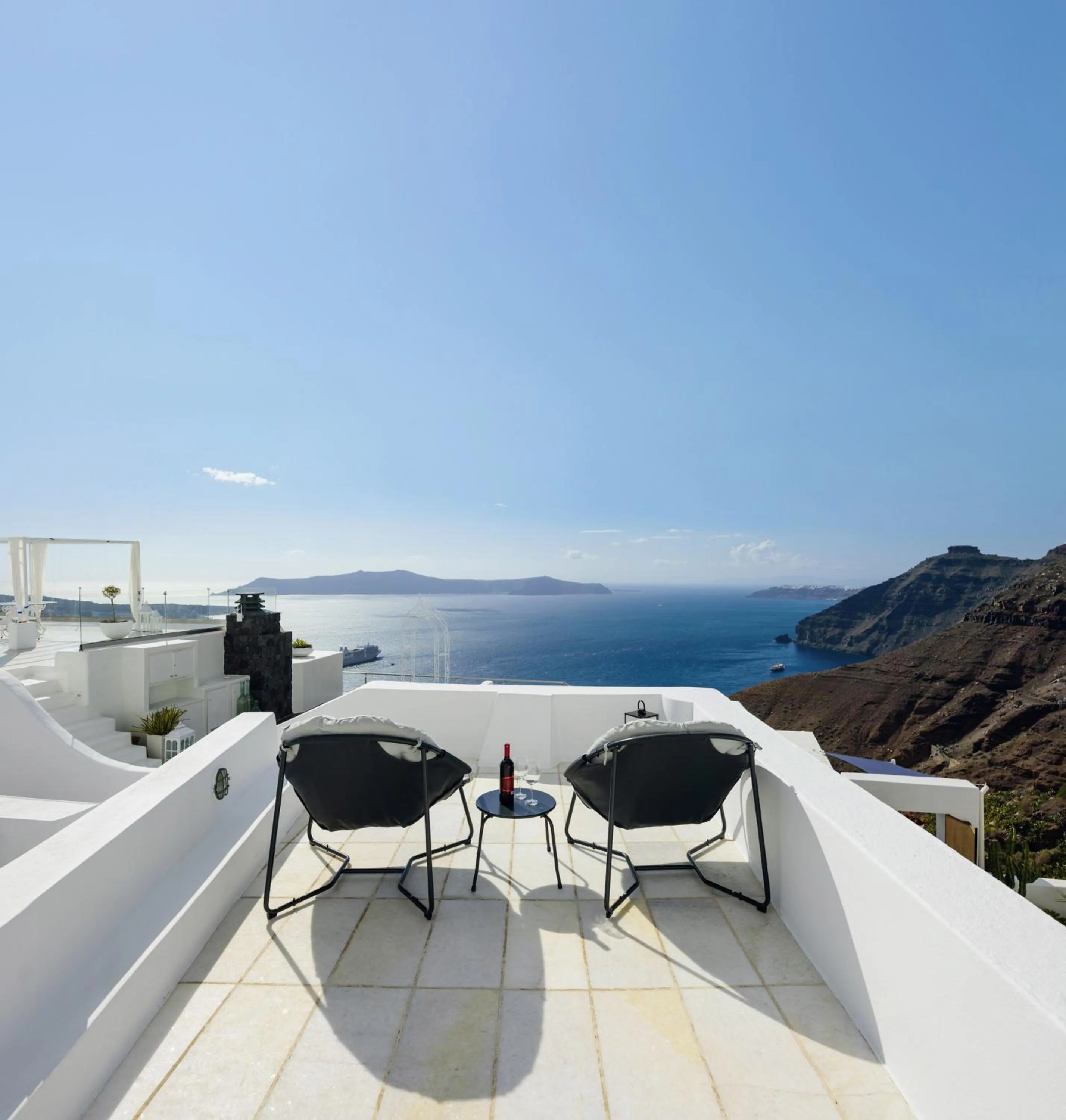 Balcony/Terrace in Firalia, Casa in Rock Suites