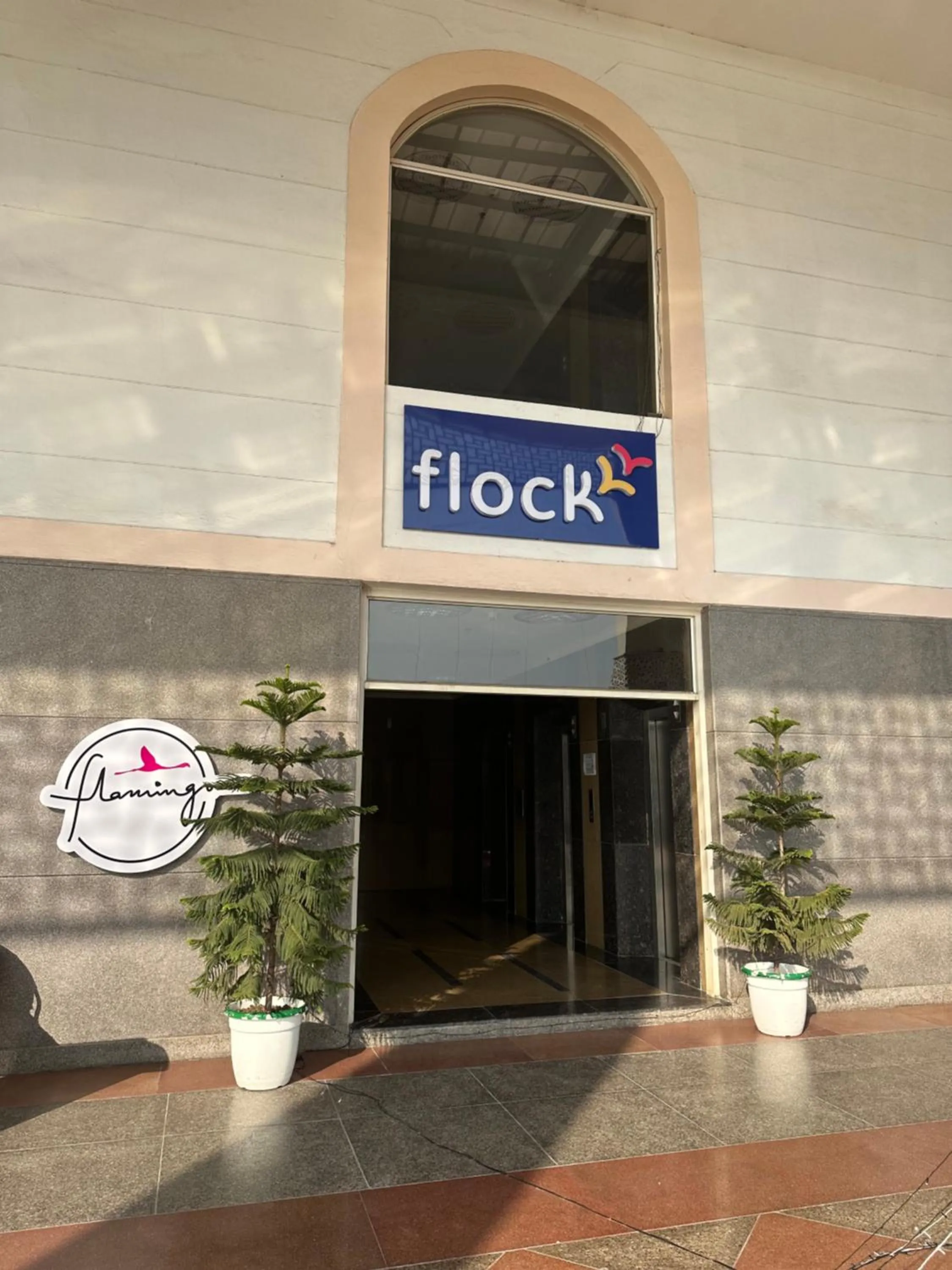 Facade/entrance in Flamingo Hotel Sector 67 I Studio Rooms I Gurgaon