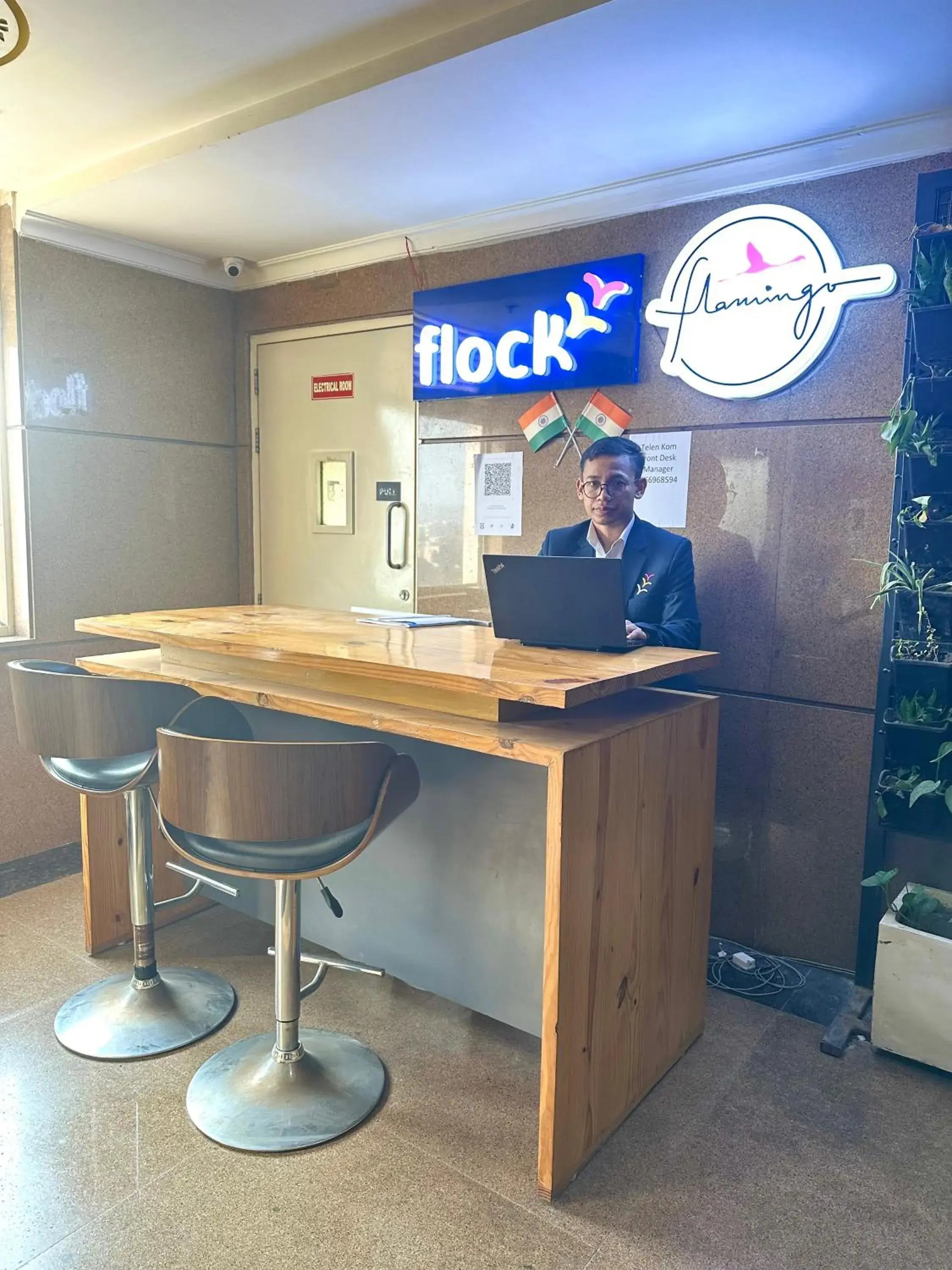 Lobby or reception in Flamingo Hotel Sector 67 I Studio Rooms I Gurgaon Lobby or reception in Flamingo Hotel Sector 67 I Studio Rooms I Gurgaon