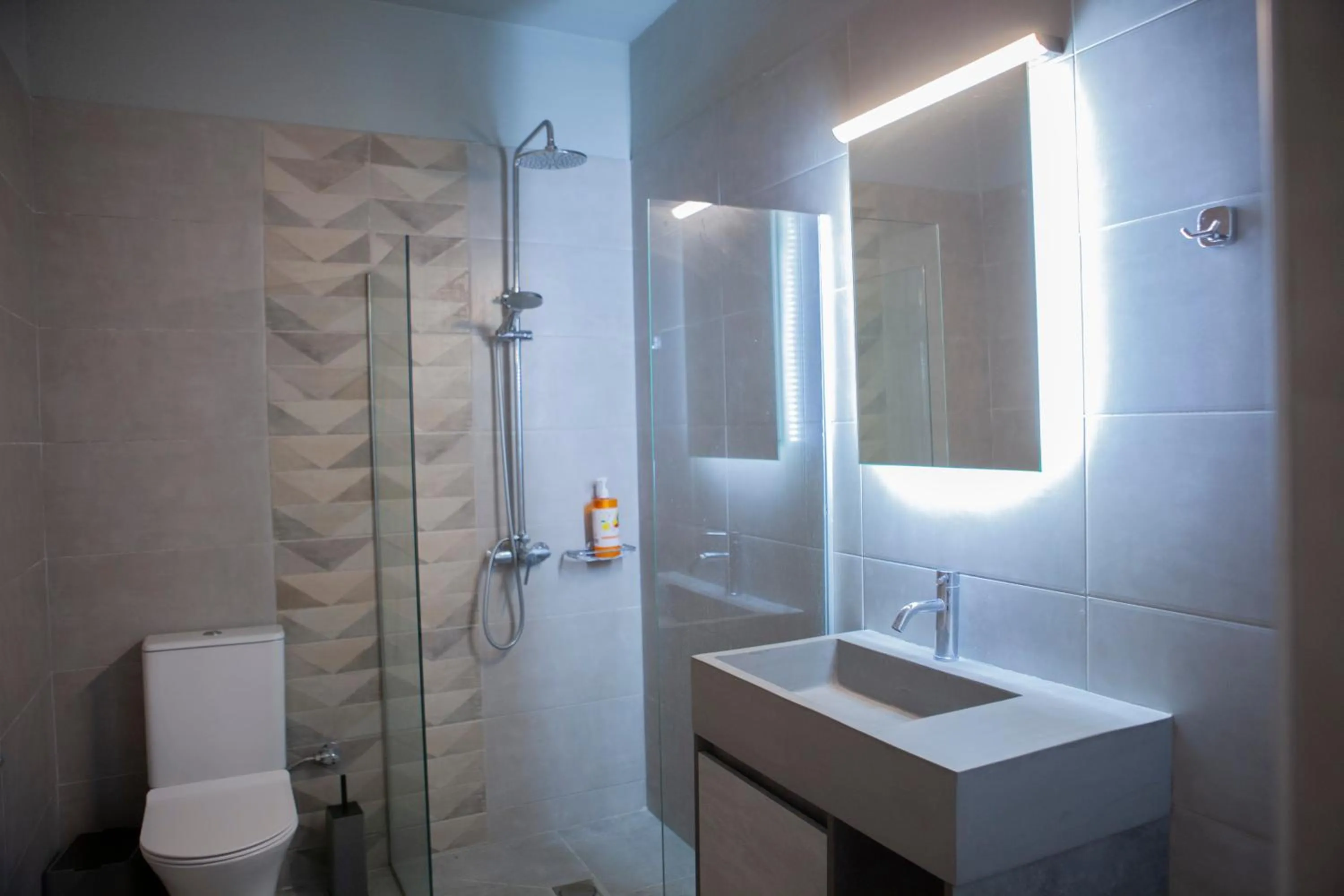 Shower in Aurora Suites